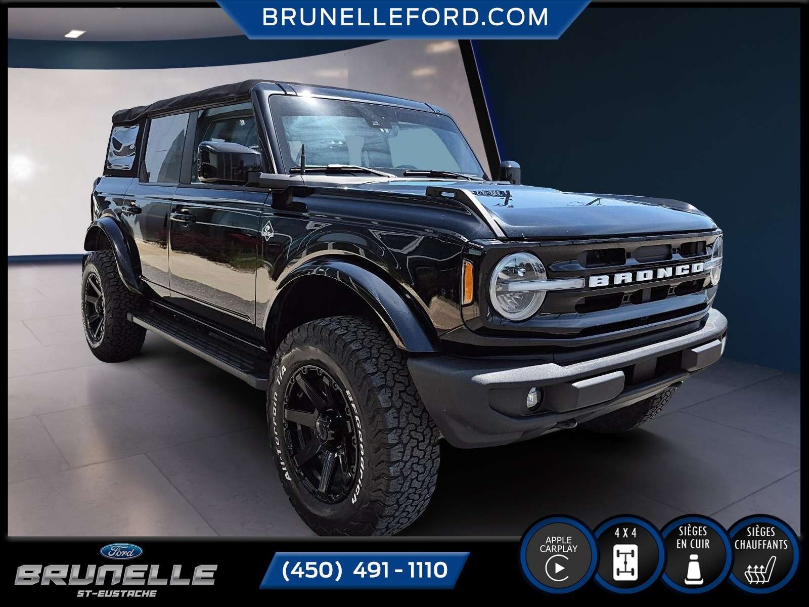 2022 Ford Bronco OUTERBANKS/CUIR/CAMERA/CARPLAY — снимка 1