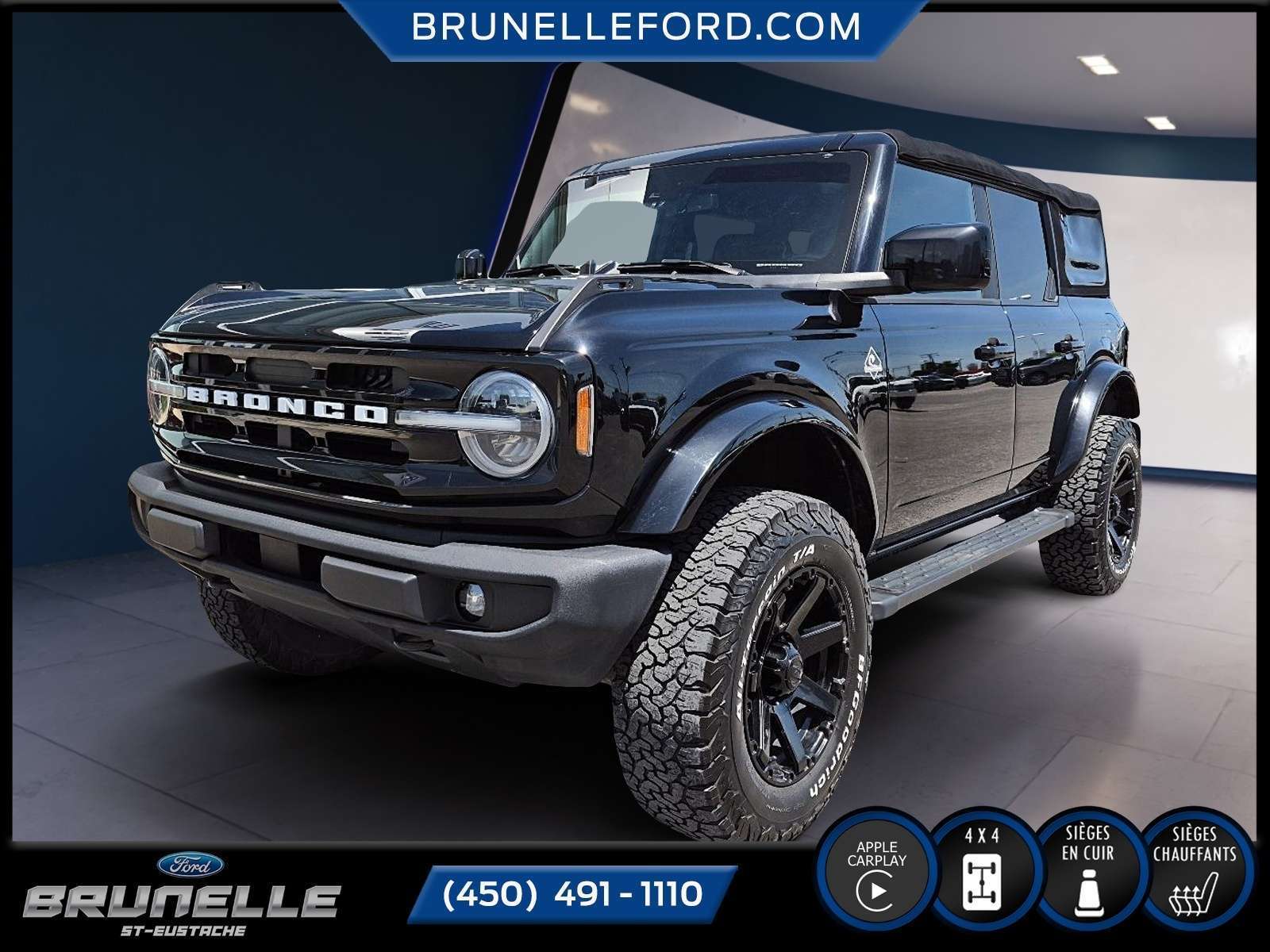 2022 Ford Bronco OUTERBANKS/CUIR/CAMERA/CARPLAY