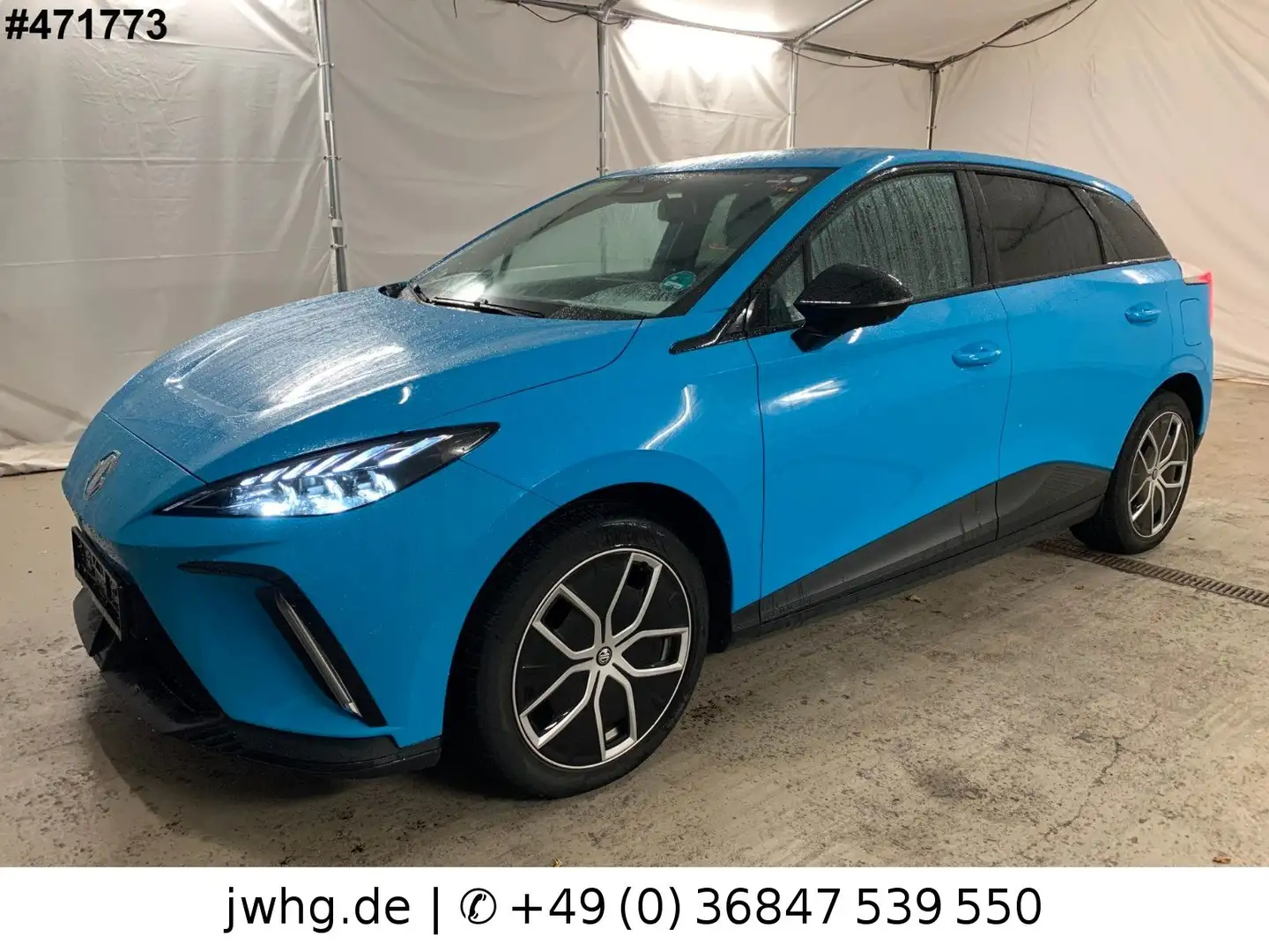 MG MG4 Luxury Leder Navi 360°Kam ACC Wärmep Blau - 1