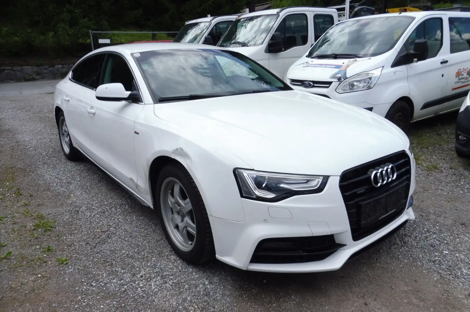 Audi A5 Sportback 2.0 TDI  quattro-Xenon-S line Weiß - 2