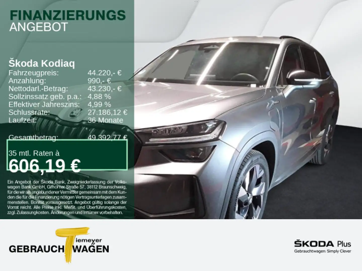 Skoda Kodiaq iV SPORTLINE NAVI LM19 KAMERA behMFL Grau - 1