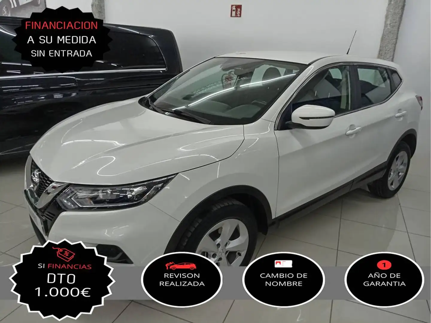 Nissan Qashqai 1.5dCi Acenta 4x2 85kW Weiß - 1