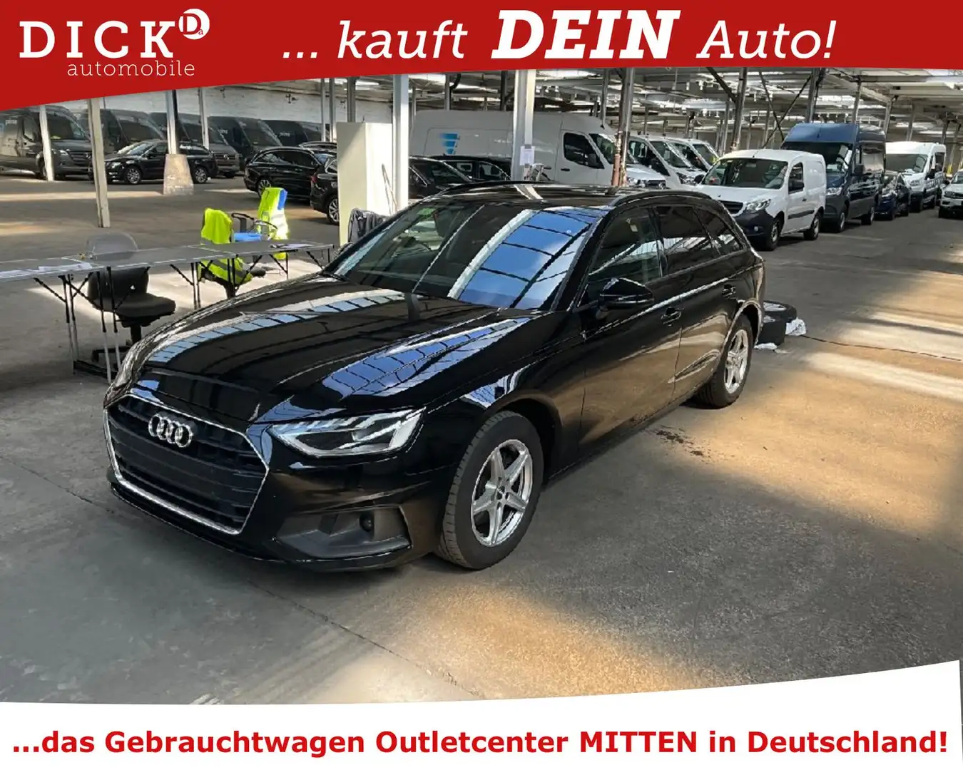 Audi A4 Av 35d S-Tr. LED/NAVI/SHZ/TEMP/PDC/8Fa Schwarz - 1