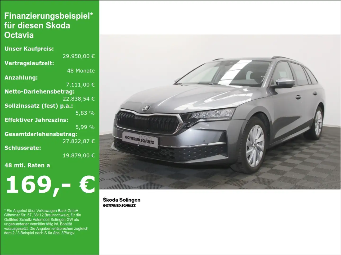 Skoda Octavia Combi 1.5 TSI Selection DSG   LED   Kamera   SHZ Grau - 1