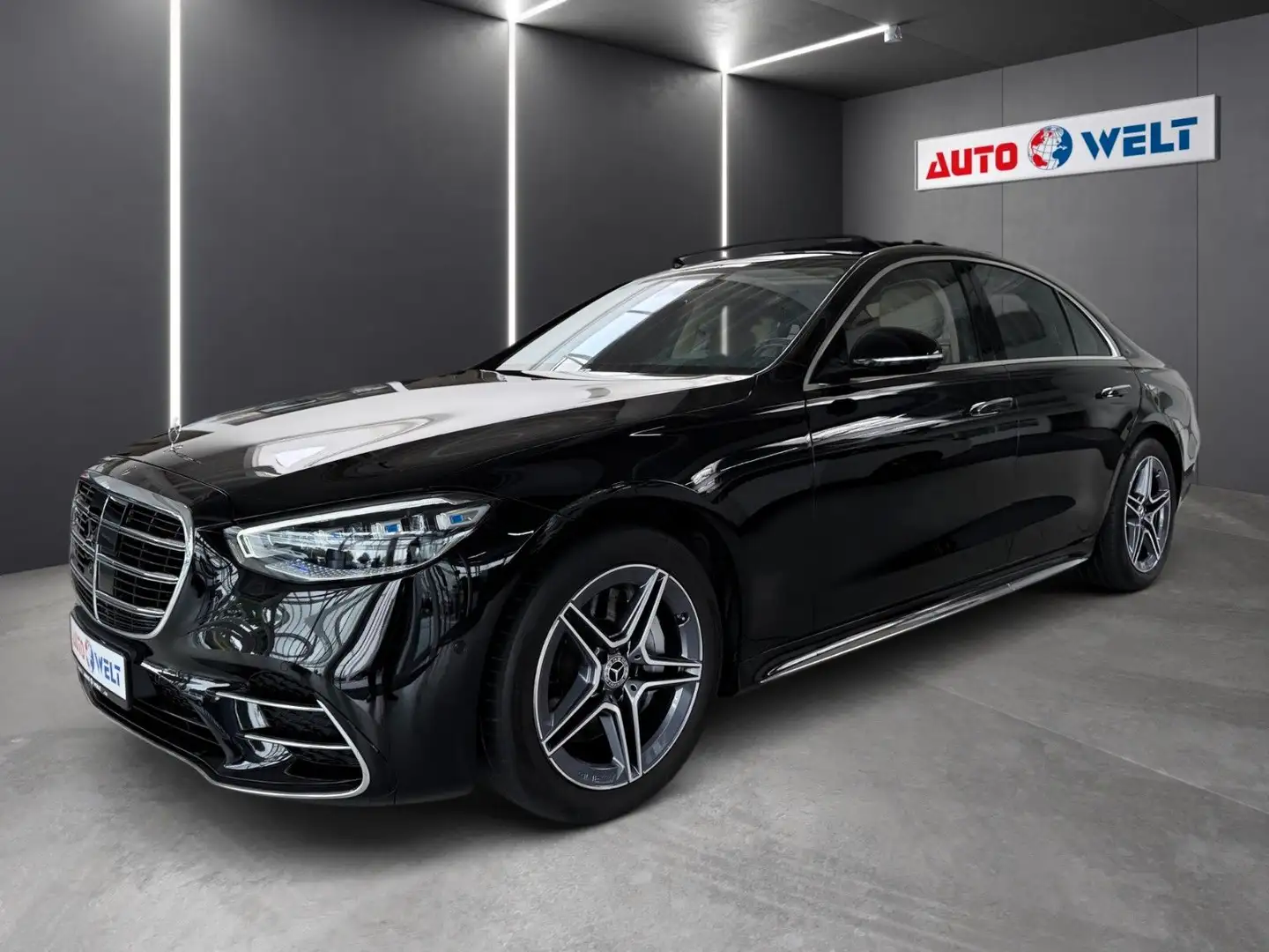 Mercedes-Benz S 350 S350d 4M AMG Exklusiv Burmester HA-Lenk Designo Schwarz - 1