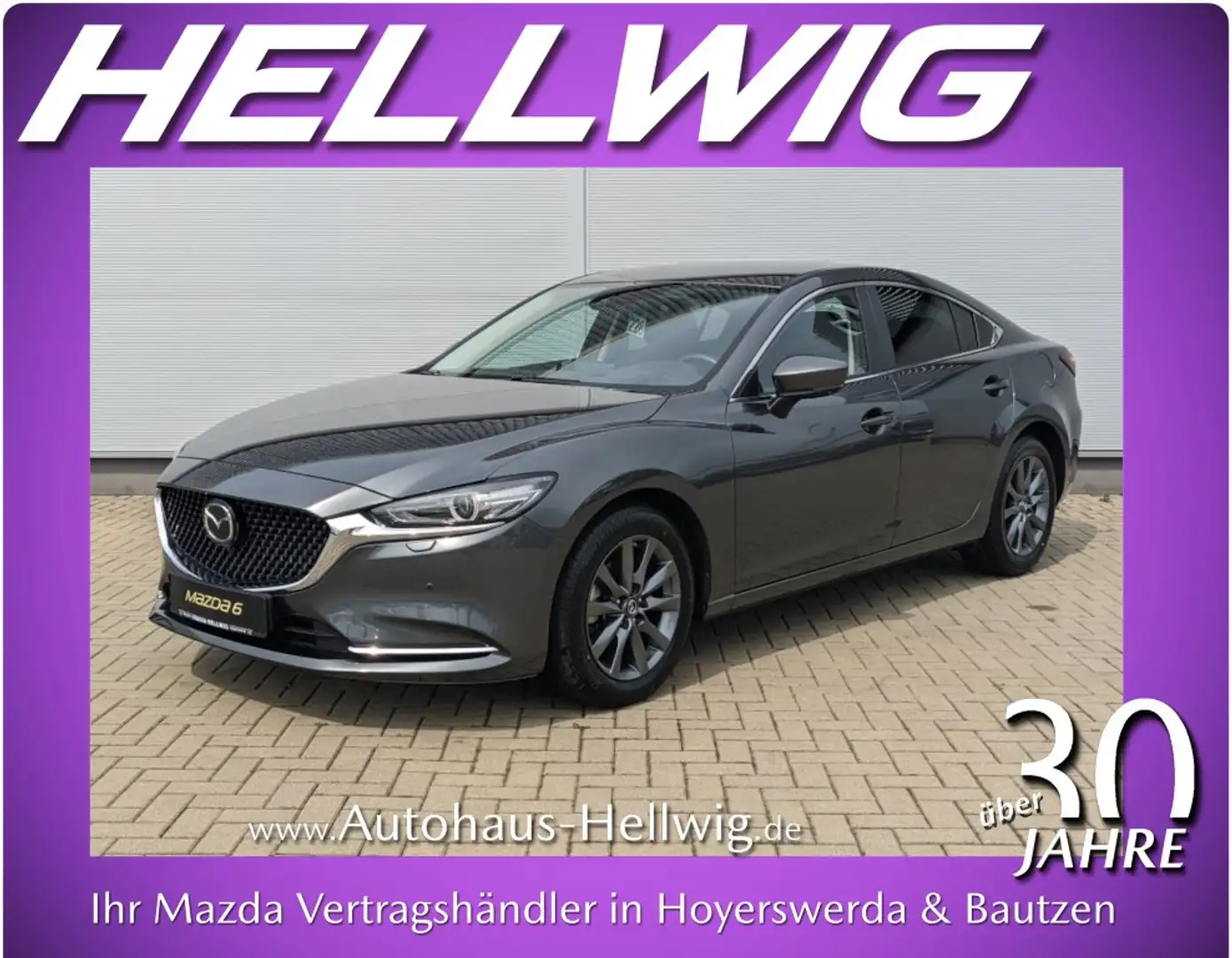 Mazda 6 4-Türer 2.0l Center-Line 360° Kamera Navi LED Grau - 1