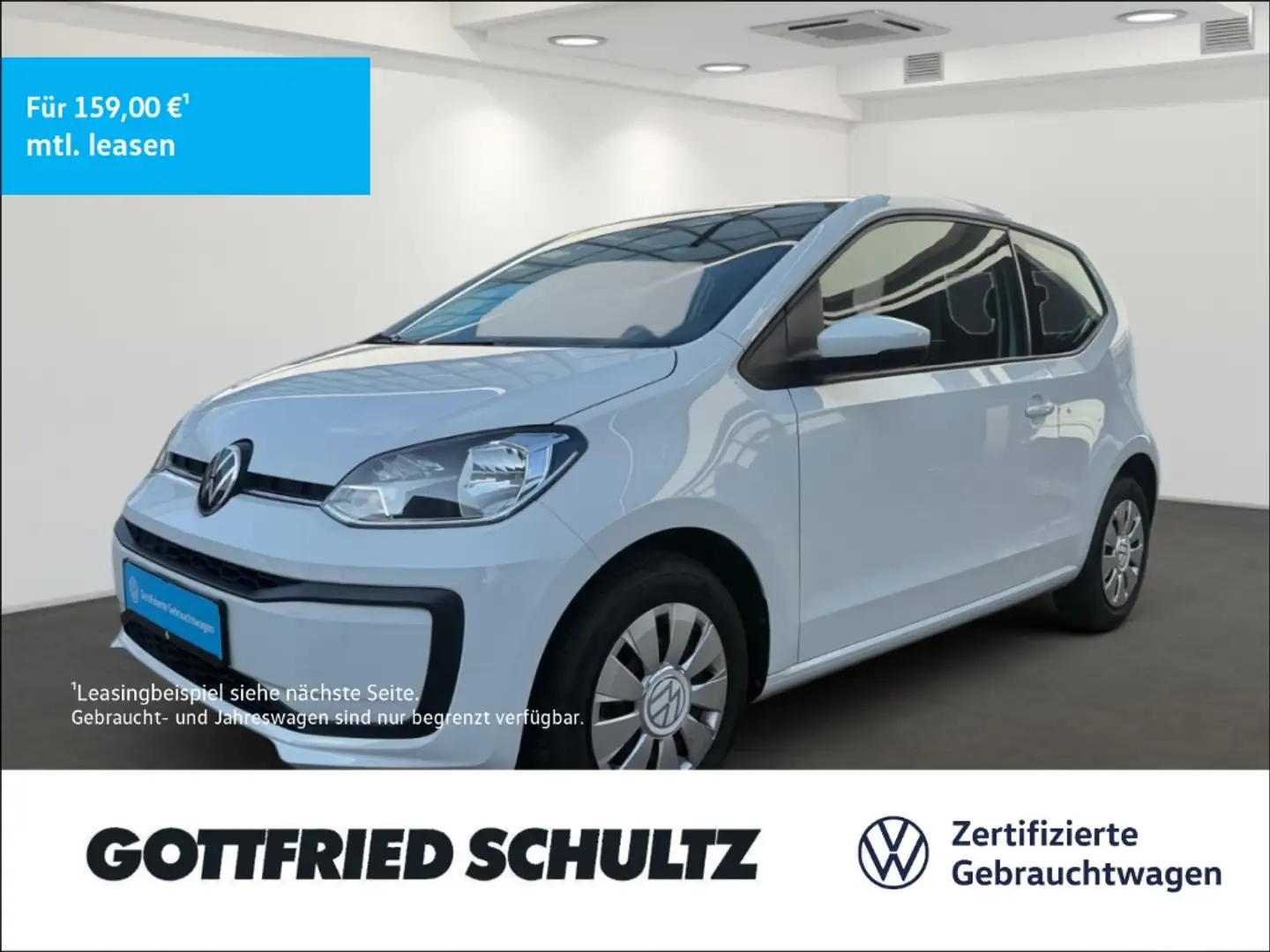 Volkswagen up! 1.0 DAB KLIMA MAPS  MORE ALLSEASON Basis Weiß - 1