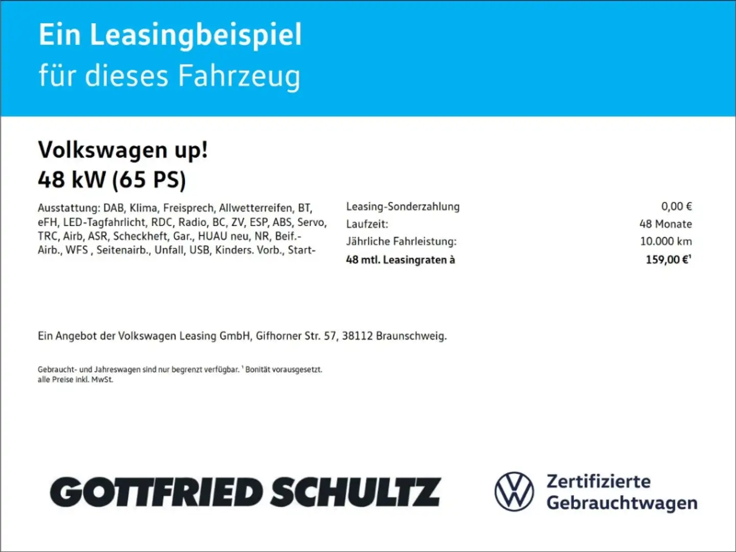 Volkswagen up! 1.0 DAB KLIMA MAPS  MORE ALLSEASON Basis Weiß - 2