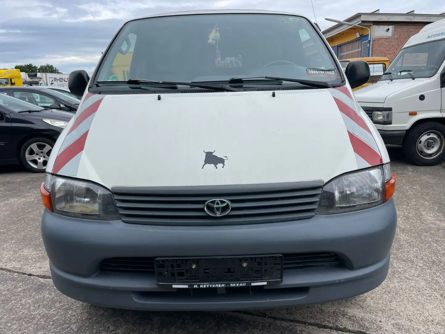 Toyota Hiace HI-ACE Kasten TD lang/AHK/1.HAND/117TKM!! Bianco - 2