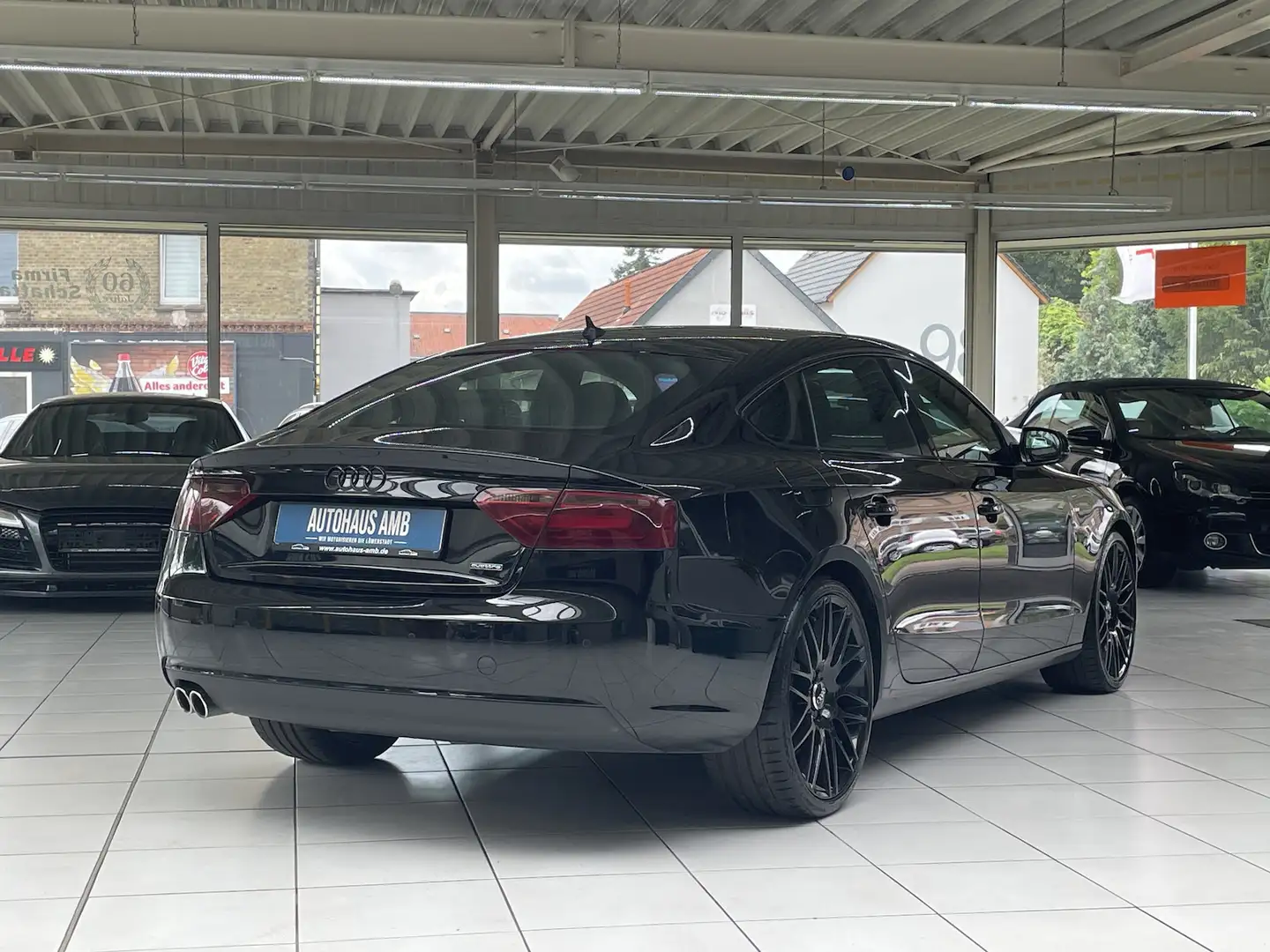 Audi A5 2.0TDI quattro S-line Leder Pano Sitzh. ACC Schwarz - 2