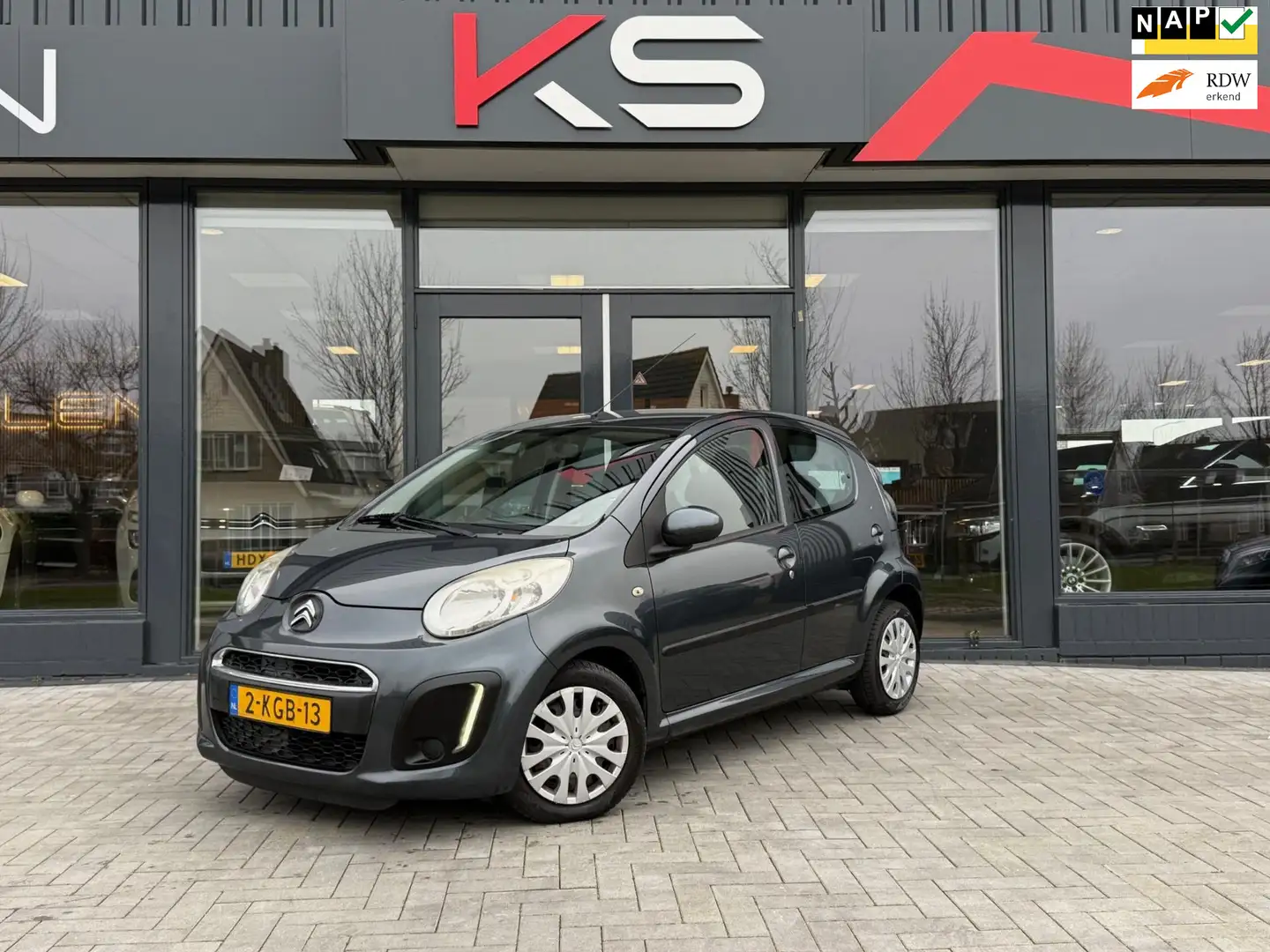 Citroen C1 1.0 Nieuwe apk Airco 5 deurs Nap Grijs - 1
