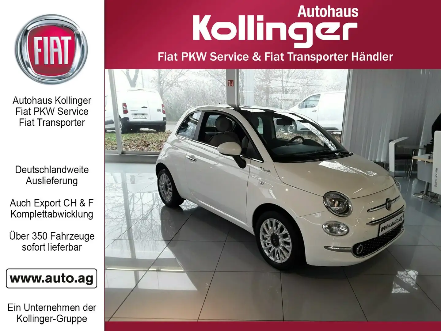 Fiat 500 1.0 DOLCEVITA KOMFORT & PDC Weiß - 1