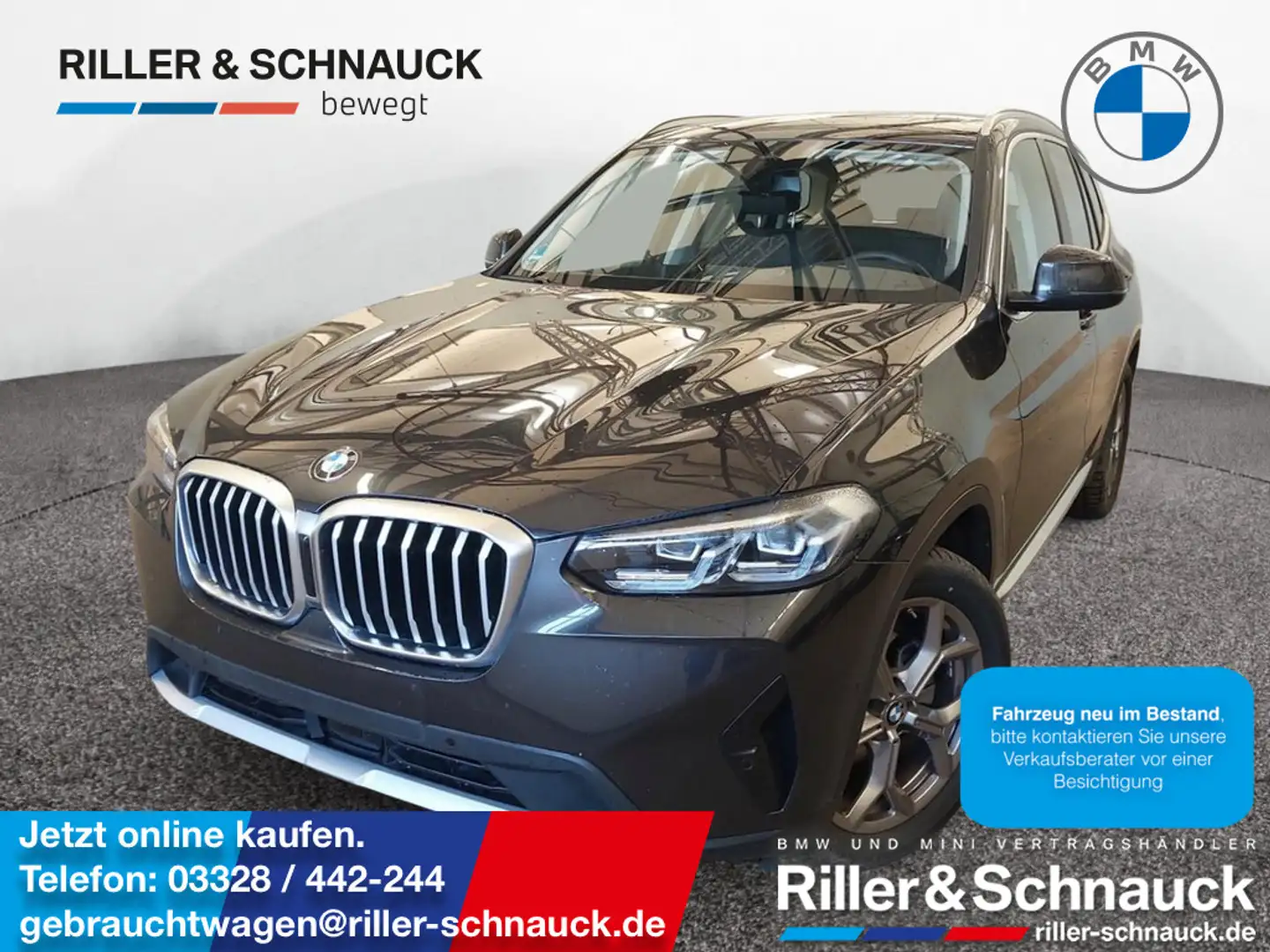BMW X3 xDrive20d ACC+KAM+LED+NAVI+SHZG Grau - 1