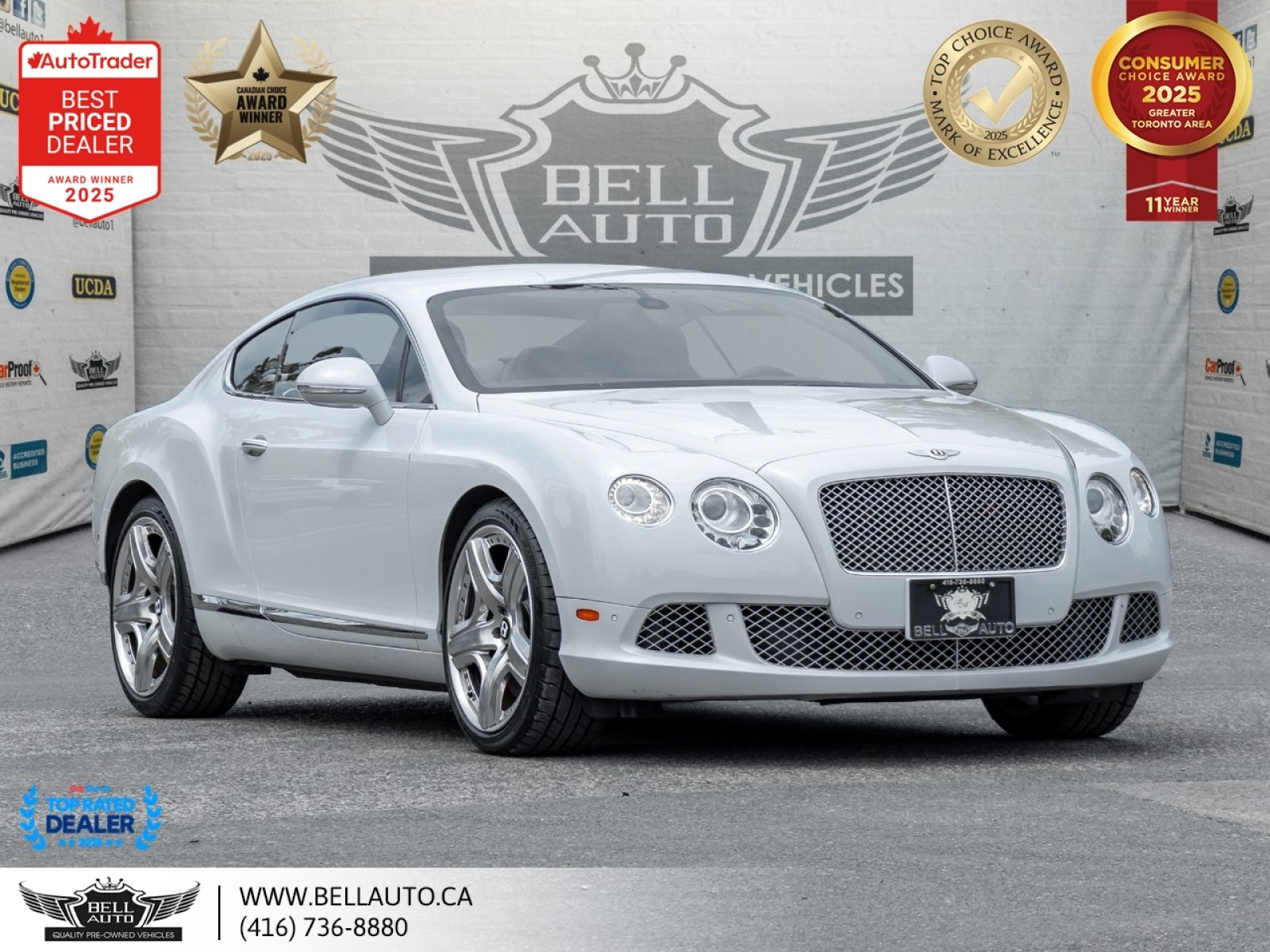 2012 Bentley Continental | W12 | NAVI | B.CAM | NAIM AUDIO | REAR SPOILER |