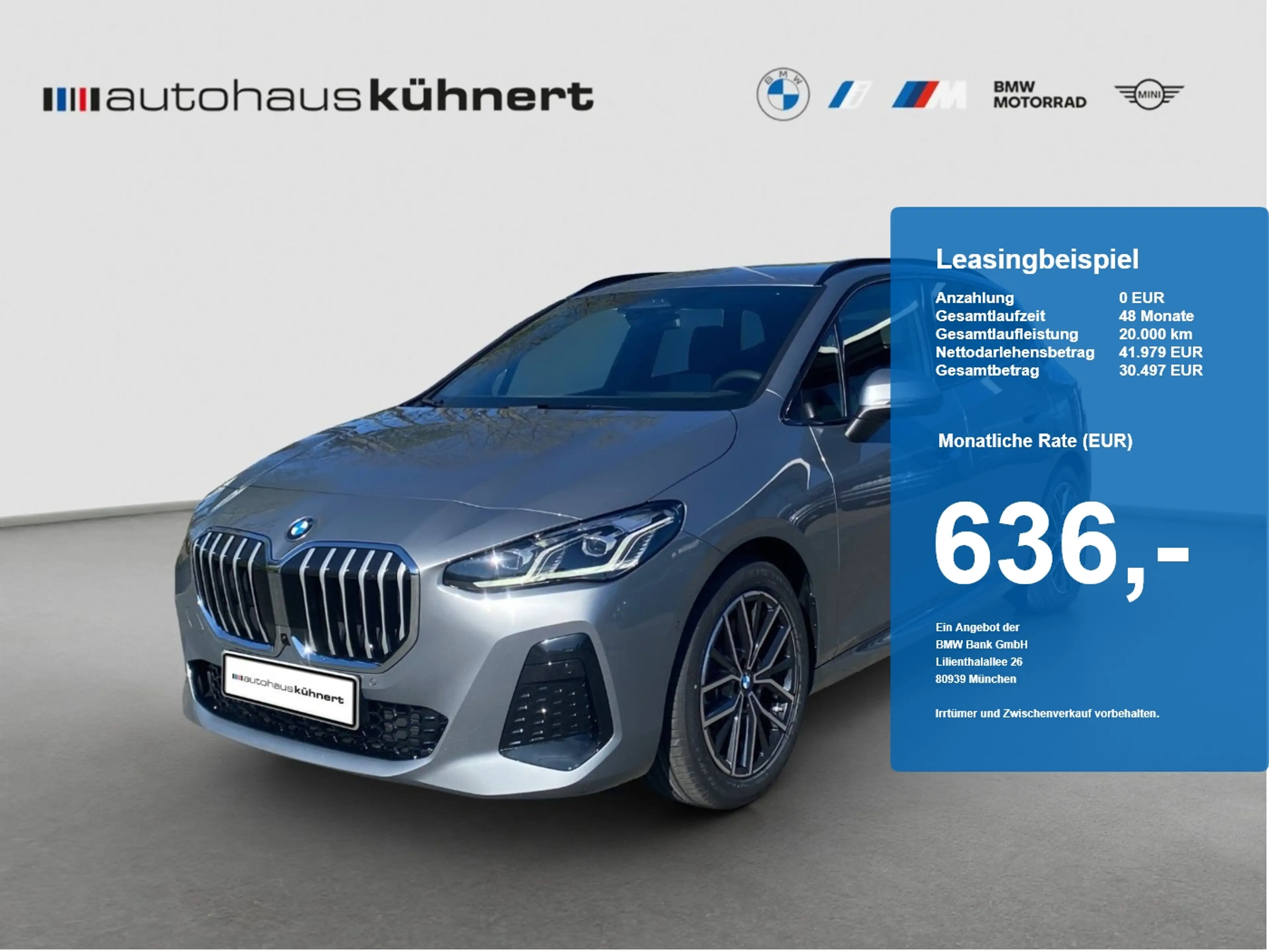 BMW 223 223i xDrive Active Tourer M-Sport UPE: 62.450,-