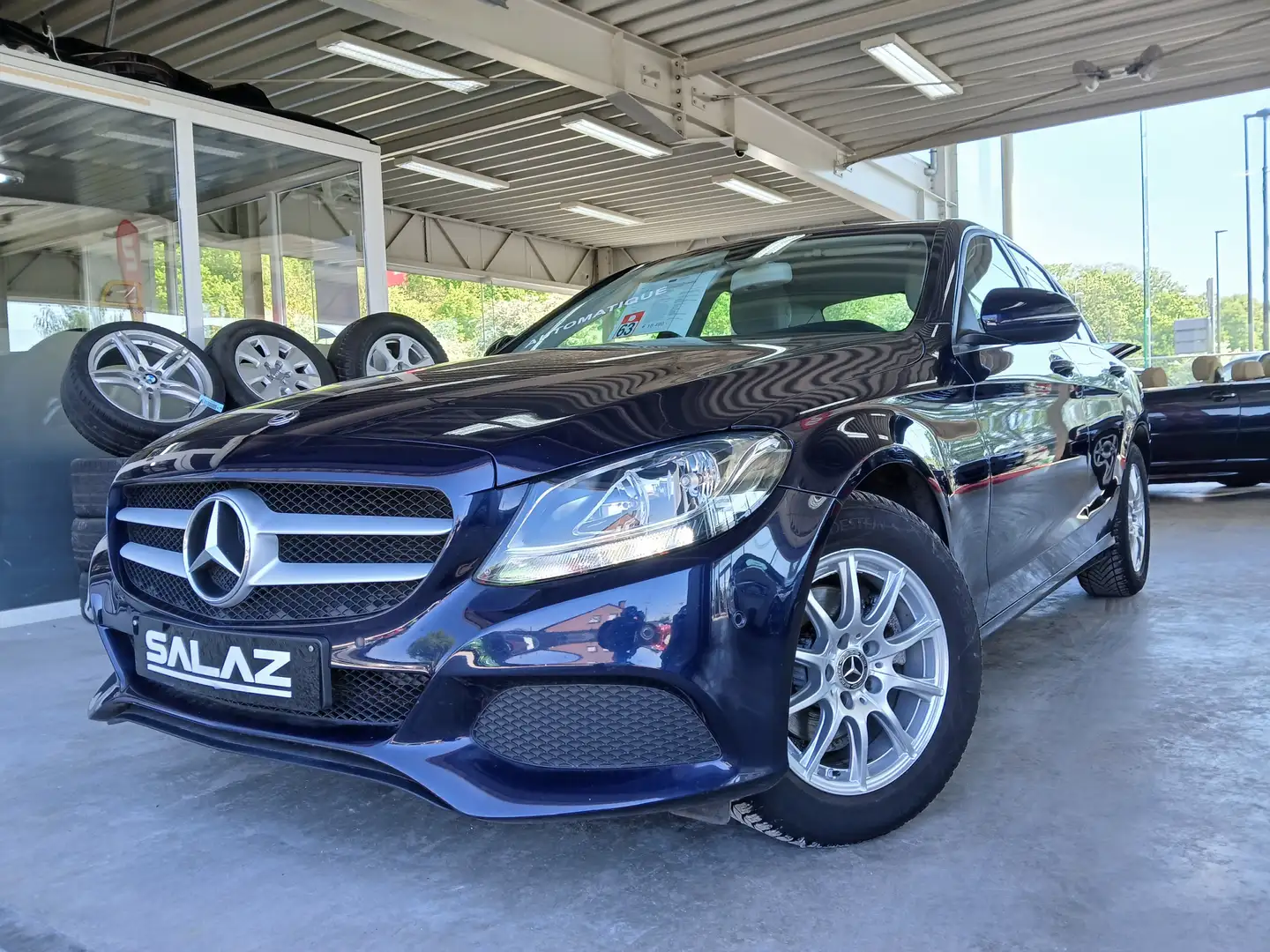 Mercedes-Benz C 180 BUSINESS/CUIR/NAVI/CLIM/GARANTIE/NV PRIX ESTOCKAGE Gris - 2