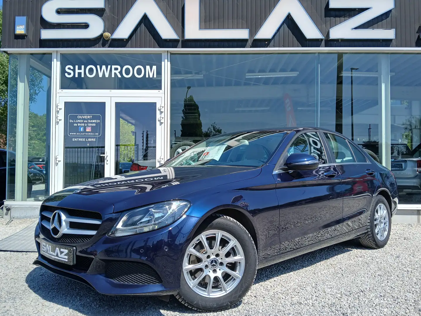 Mercedes-Benz C 180 BUSINESS/CUIR/NAVI/CLIM/GARANTIE/NV PRIX ESTOCKAGE Gris - 1