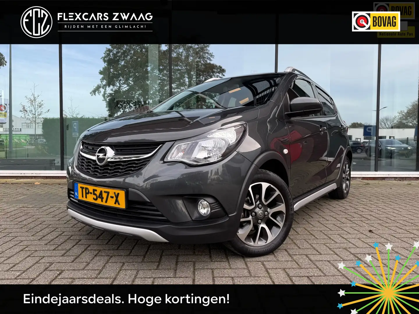 Opel Karl 1.0 Rocks Online Edition - Automaat - Navi - Airco Gris - 1