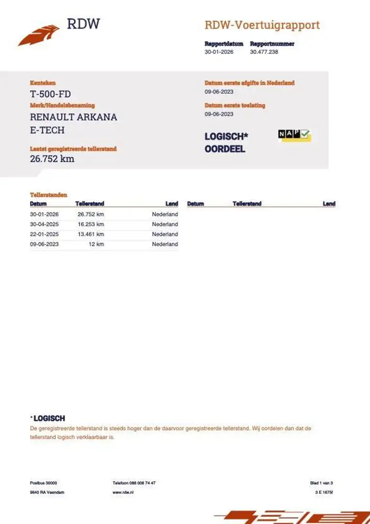 Renault Arkana 1.6 E-Tech hybrid 145 E-Tech engineered, NL AUTO, Rouge - 2