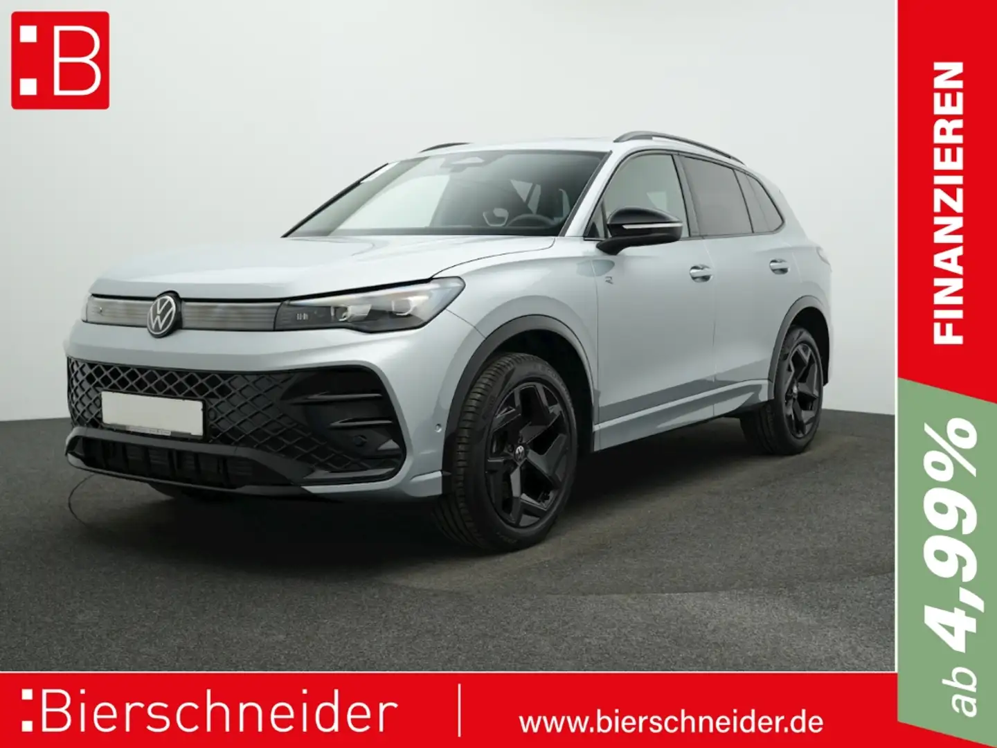 Volkswagen Tiguan 2.0 TDI DSG 4Mo. R-Line BLACK-STYLE AHK H&K ALU19 Silber - 1