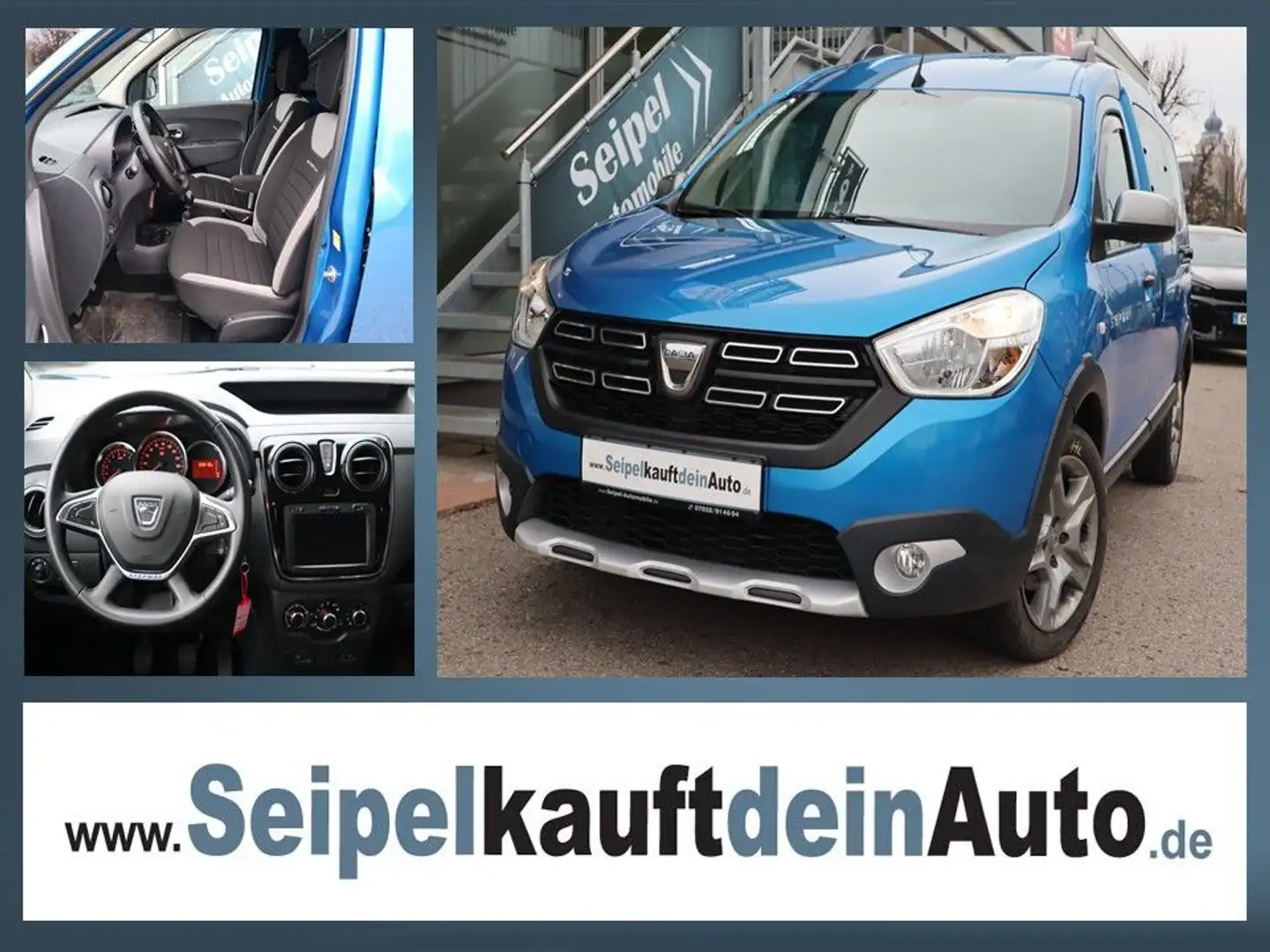 Dacia Dokker Stepway Plus 1.5 dci*KAMERA*NAVI*SHZ*DAB* Blau - 1