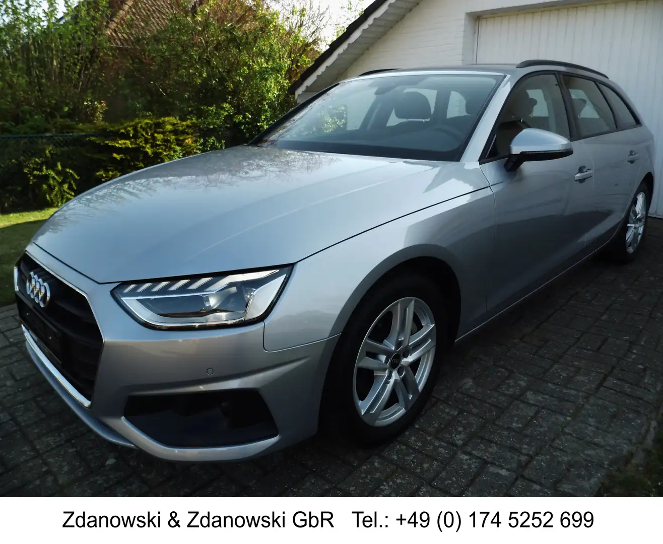 Audi A4 40TFSI quattro AHK 3-Z-Klima LED+Lane NETTO 26.800 Silber - 2