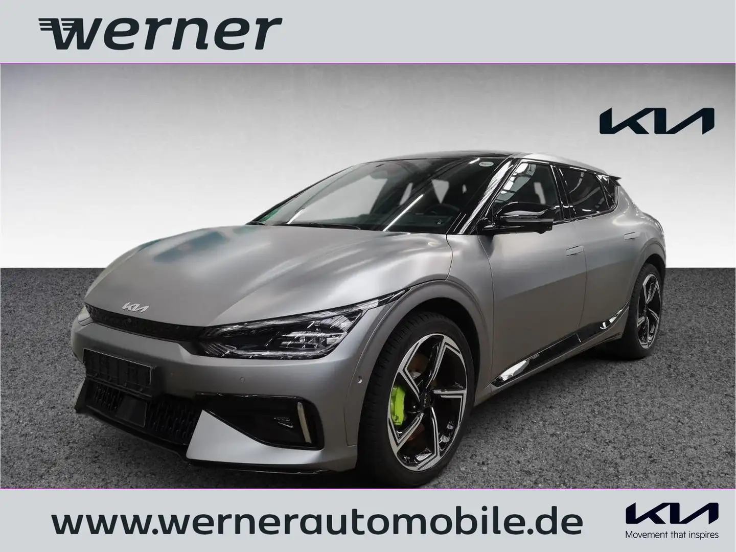 Kia EV6 Elektro 77,4 kWh GT 4WD Glasdach Grau - 1