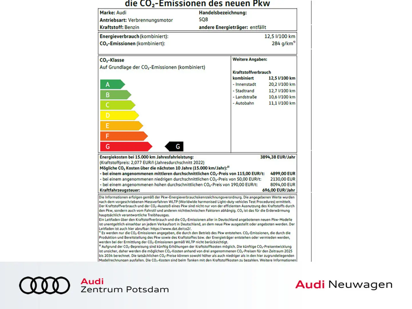 Audi SQ8 SUV TFSI STANDHZ PANO MATRIX-LED LASER Noir - 2