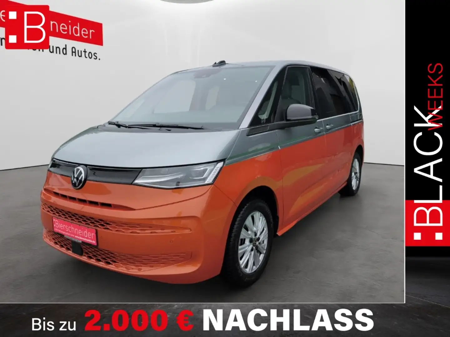 Volkswagen T7 Multivan KÜ 1.4 eHybrid IQ.LIGHT NAVI PANORAMA EL.HECKKLAPP Silber - 1