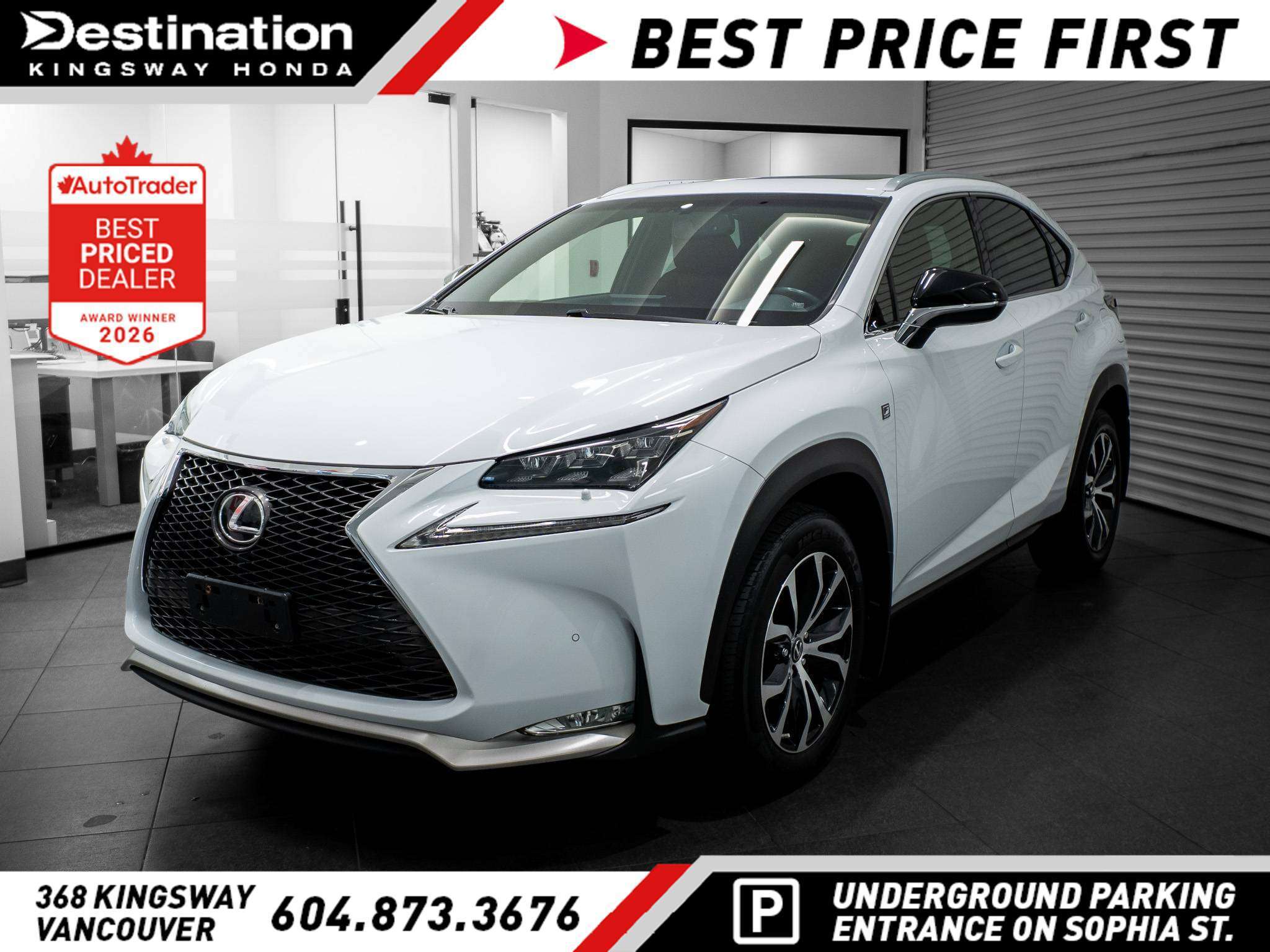 White 2017 Lexus NX SUV / Crossover All-Wheel Drive Automatic
