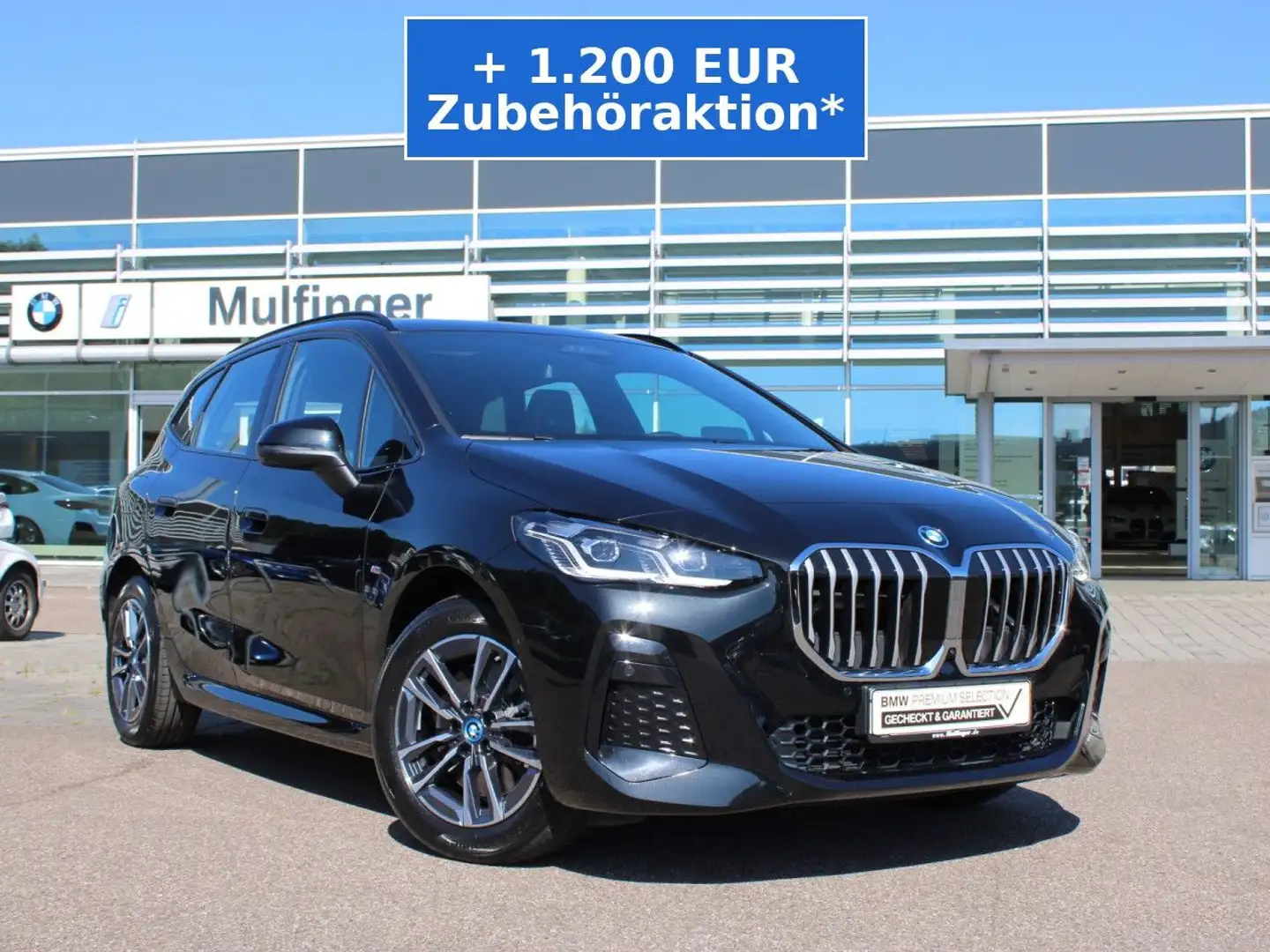 BMW 230 e xDr.AT.M Sport HUD ACC SuView PanoD.H/K AHK Schwarz - 2