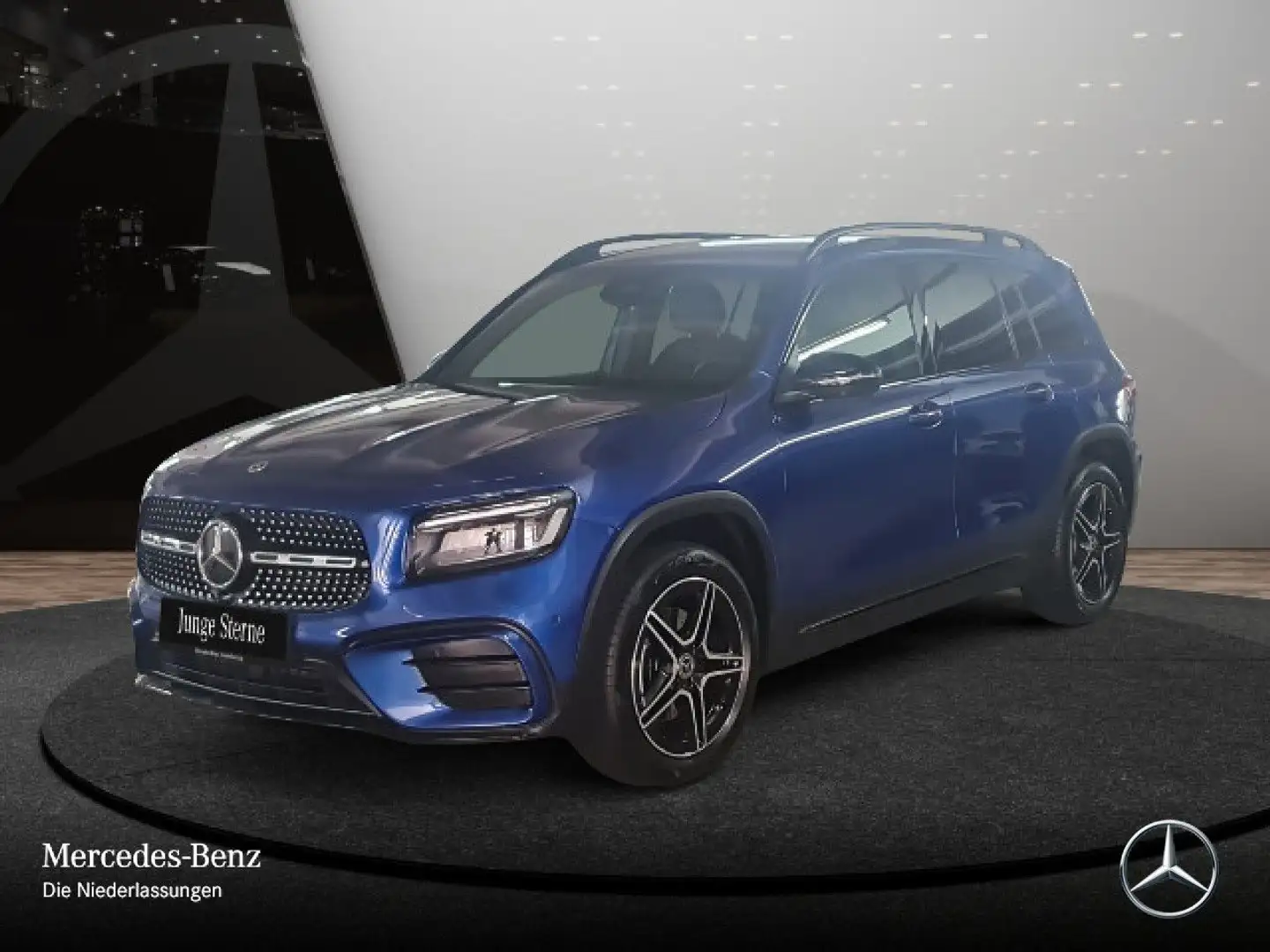 Mercedes-Benz GLB 180 AMG+NIGHT+360°+LED+STHZG+19"+TOTW+KEYLESS Bleu - 2