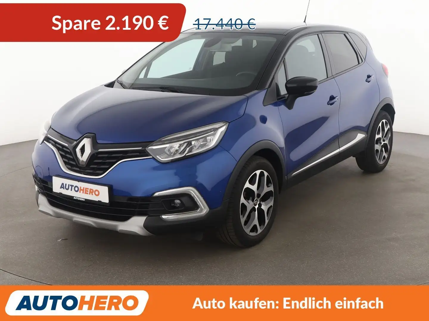 Renault Captur 1.3 TCe Intens Aut.*NAVI*TEMPO*CAM*PDC* Blau - 1