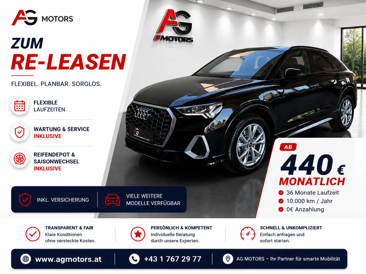 Audi Q3 Sportback 45 TFSI e S-tronic S-line/LED/Virtual c Schwarz - 1