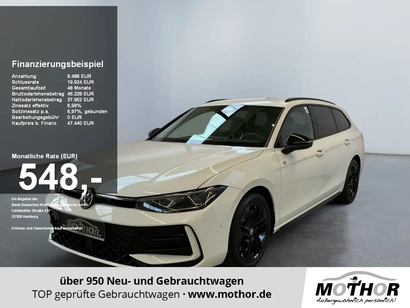 Volkswagen Passat Variant R-Line 2.0 TDI 4Motion DSG Black Weiß - 1