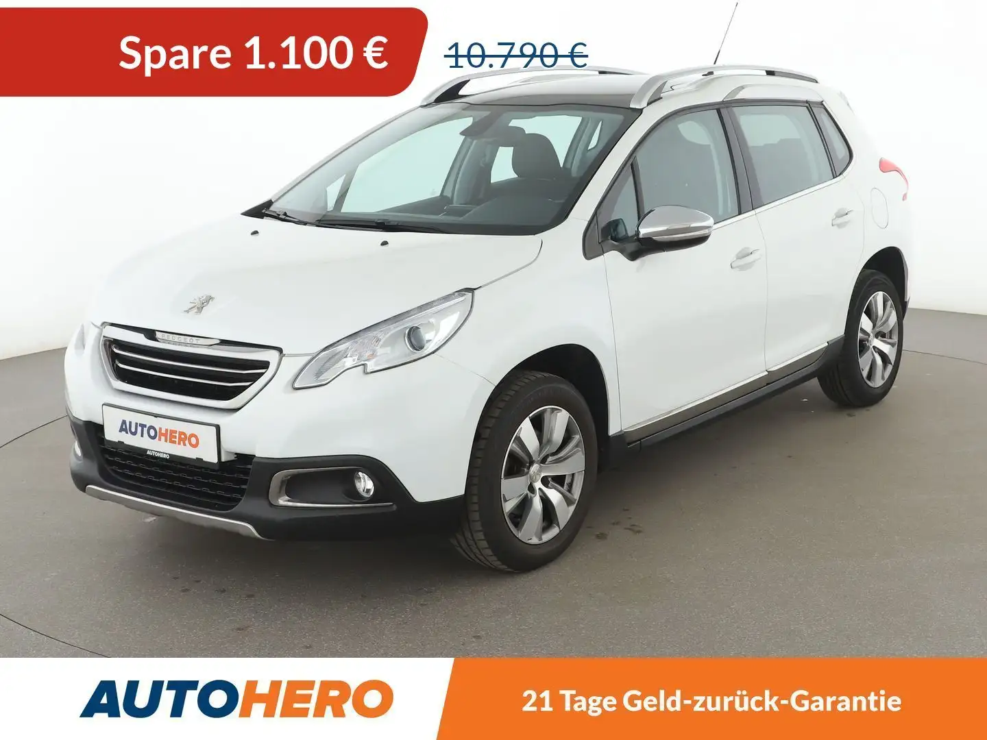 Peugeot 2008 1.2 PureTech Allure*NAVI*TEMPO*PDC*SHZ* Weiß - 1