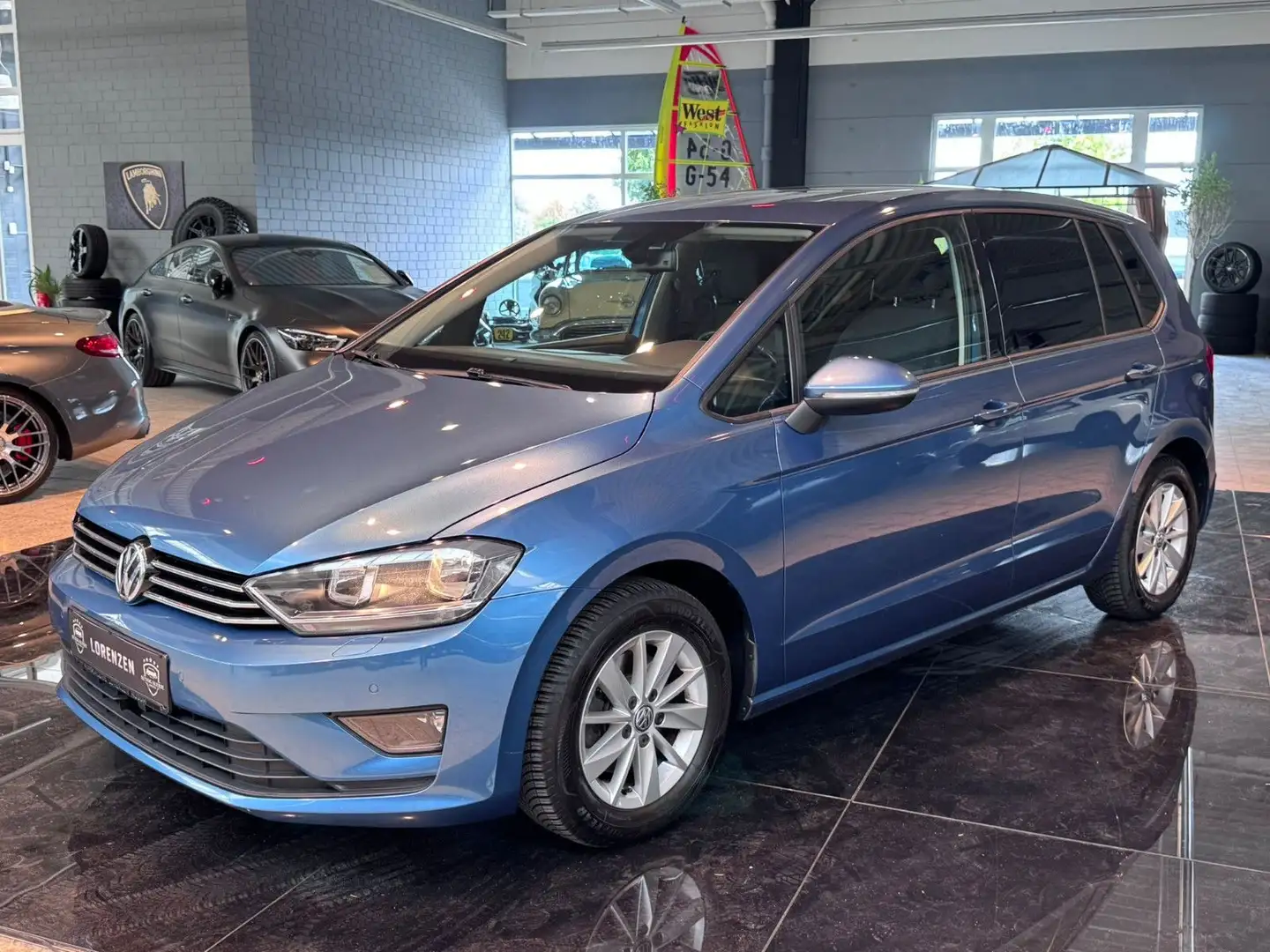 Volkswagen Golf Sportsvan VII DSG Comfort Klima ACC Sihzg Blau - 1
