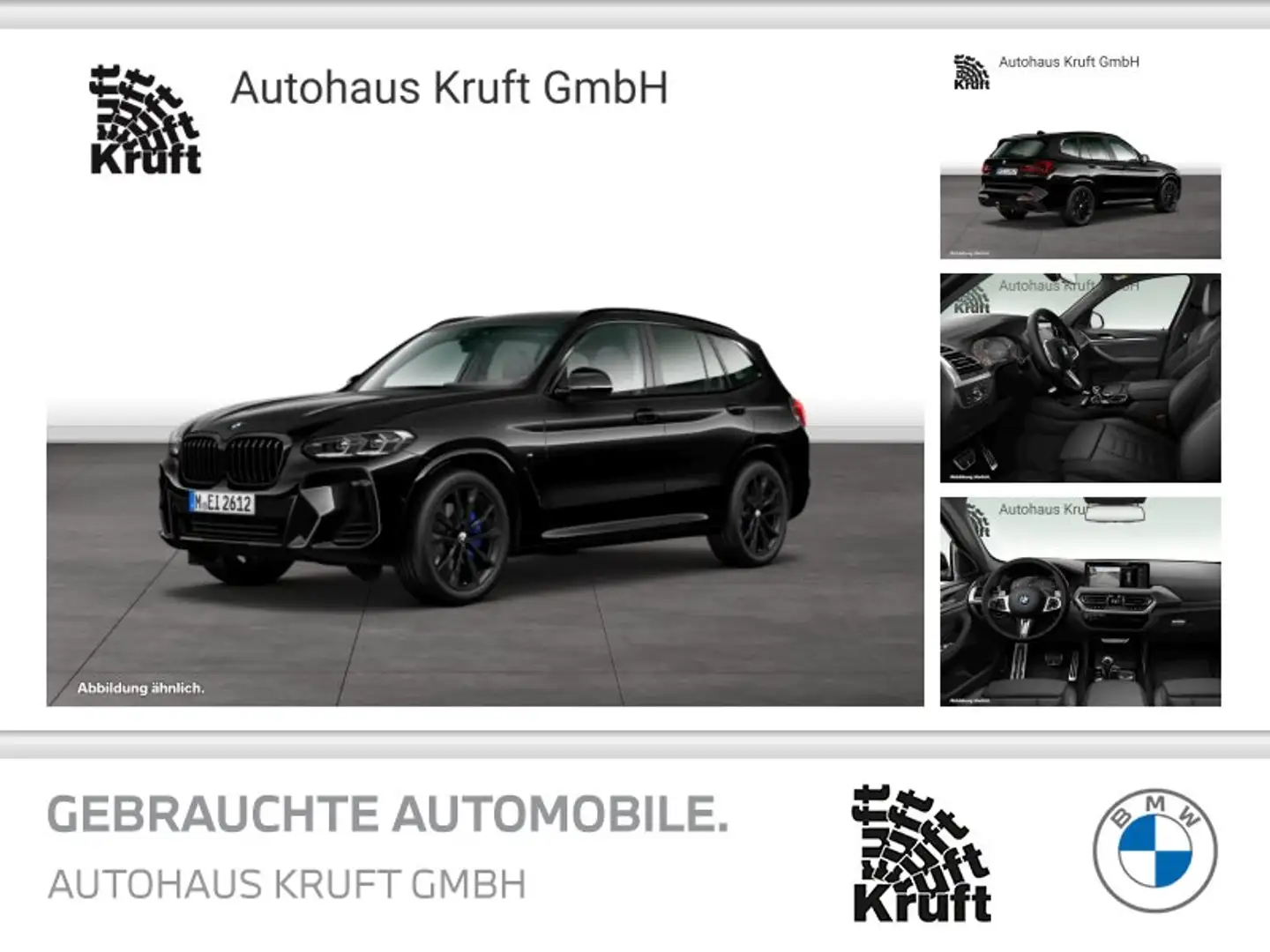 BMW X3 xDrive30d M SPORT+STANDHZ+KAMERA+AHK+HIFI Noir - 1