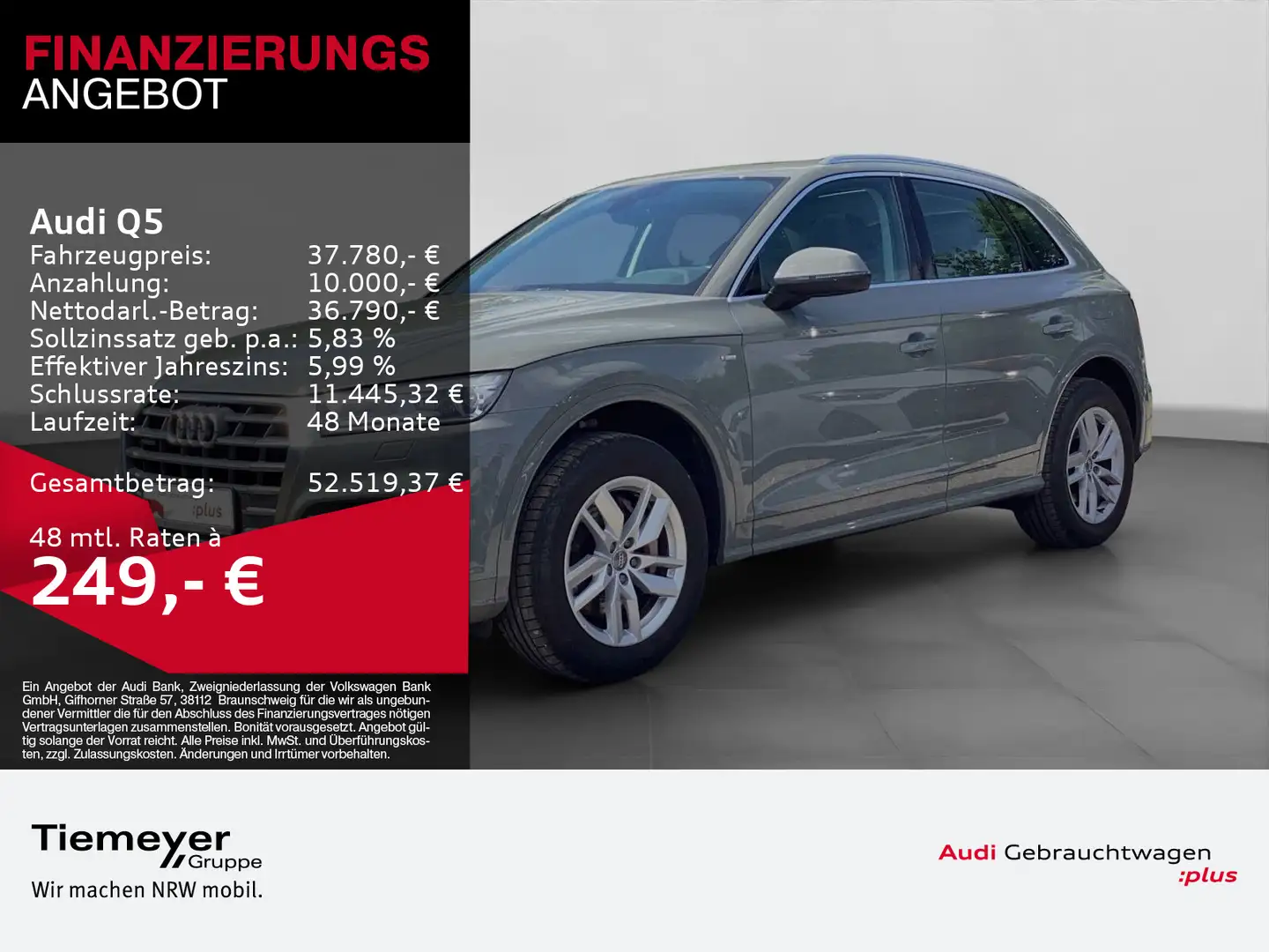 Audi Q5 50 TFSIe Q DESIGN LM18 NAVI+ SITZHZ GRA PANO Grigio - 1
