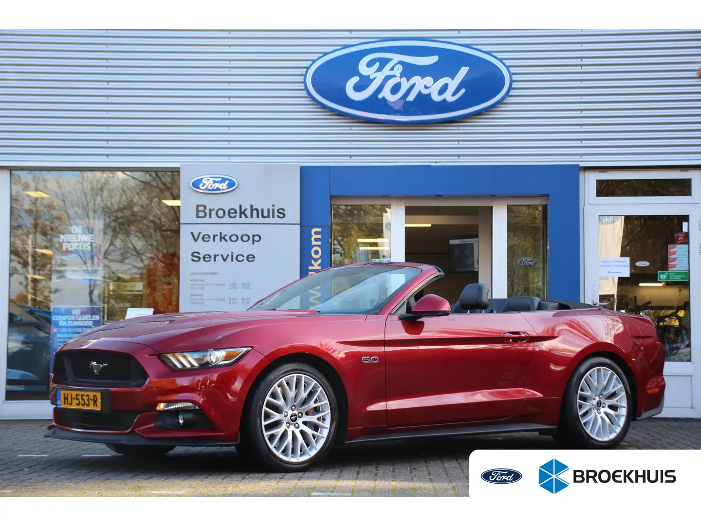 Ford Mustang Convertible 5.0 GT AUTOMAAT | UNIEK: NL-AUTO! | DE Rood - 1