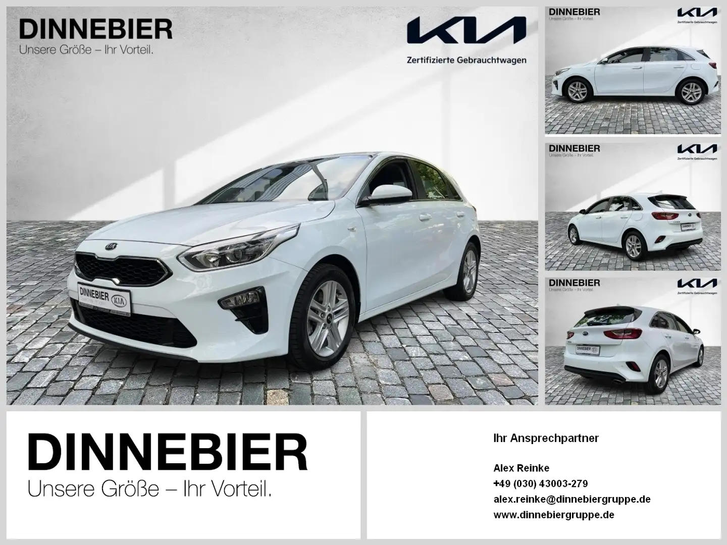 Kia Ceed / cee'd CEED Vision 1.5T |*RFK*Sitzheiz*beheiz.Lenkrad*| F Weiß - 1