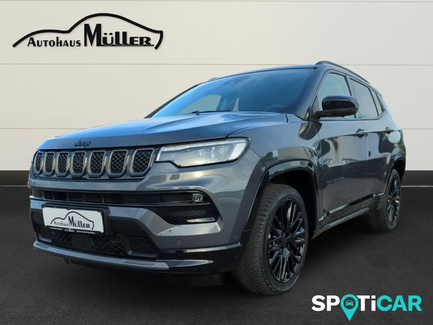 Jeep Compass S Mild-Hybrid 1.5 Autom. +Leder+Navi+Alpine-Sound+ Grau - 1