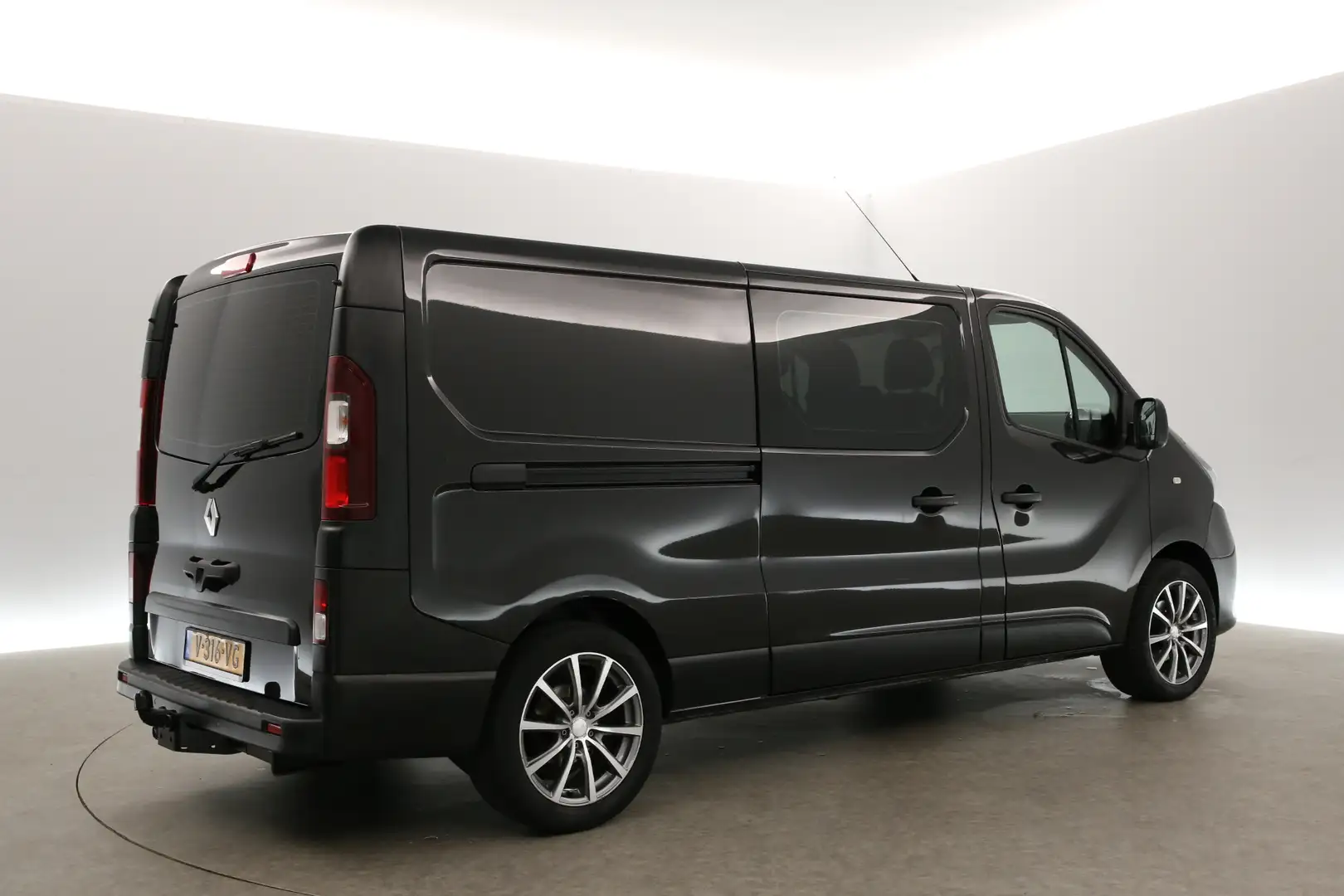 Renault Trafic 1.6 dCi T29 L2H1 | Dubbele Cabine |  6 Persoons | Zwart - 2