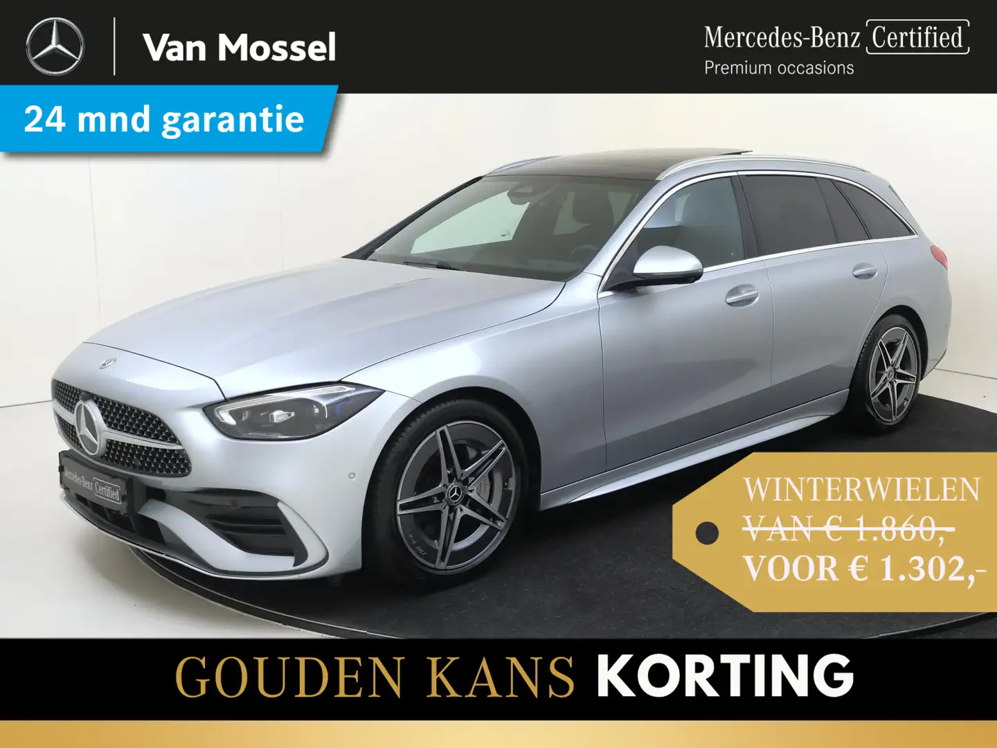 Mercedes-Benz C 180 Estate AMG Line Panoramadak / Privacy Glass/ Memor Grijs - 1