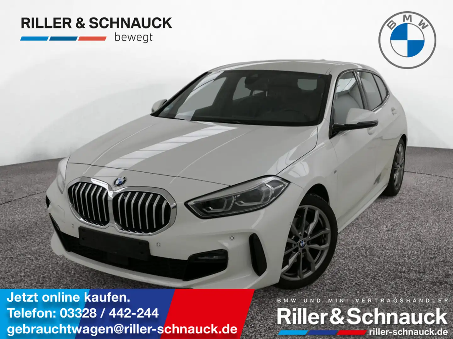 BMW 118 i M Sport LED+NAVI+KAM+SHZG Weiß - 1