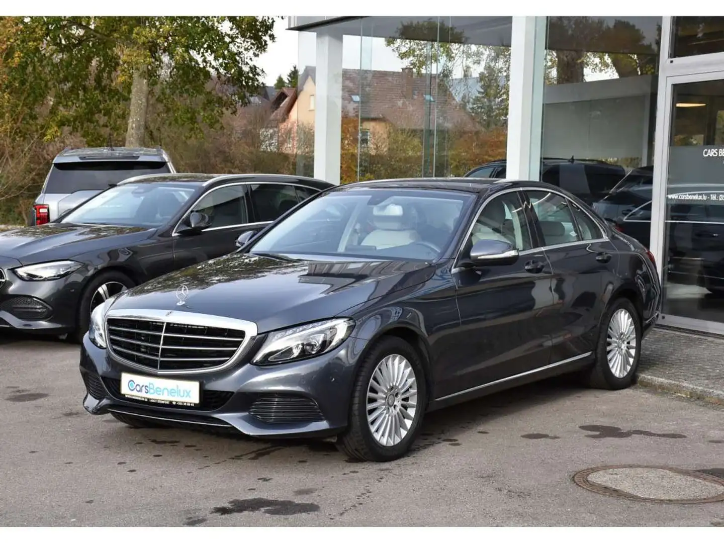 Mercedes-Benz C 200 7G-Tronic CUIR GPS ANGLE MORT 1 MAIN Gris - 2