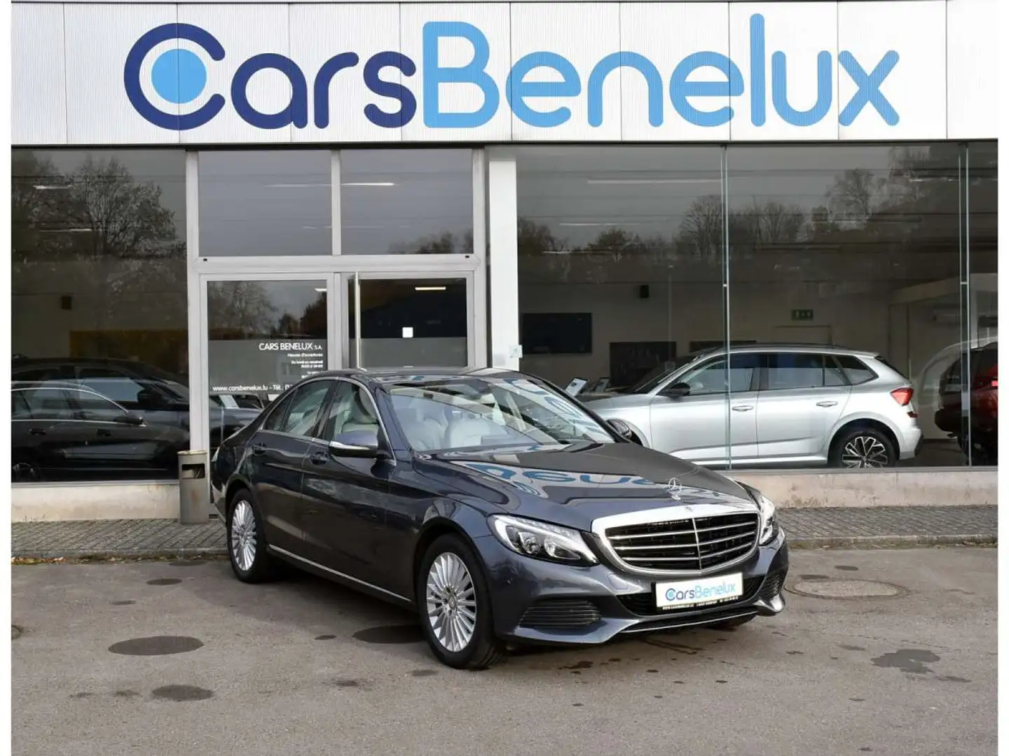 Mercedes-Benz C 200 7G-Tronic CUIR GPS ANGLE MORT 1 MAIN Gris - 1