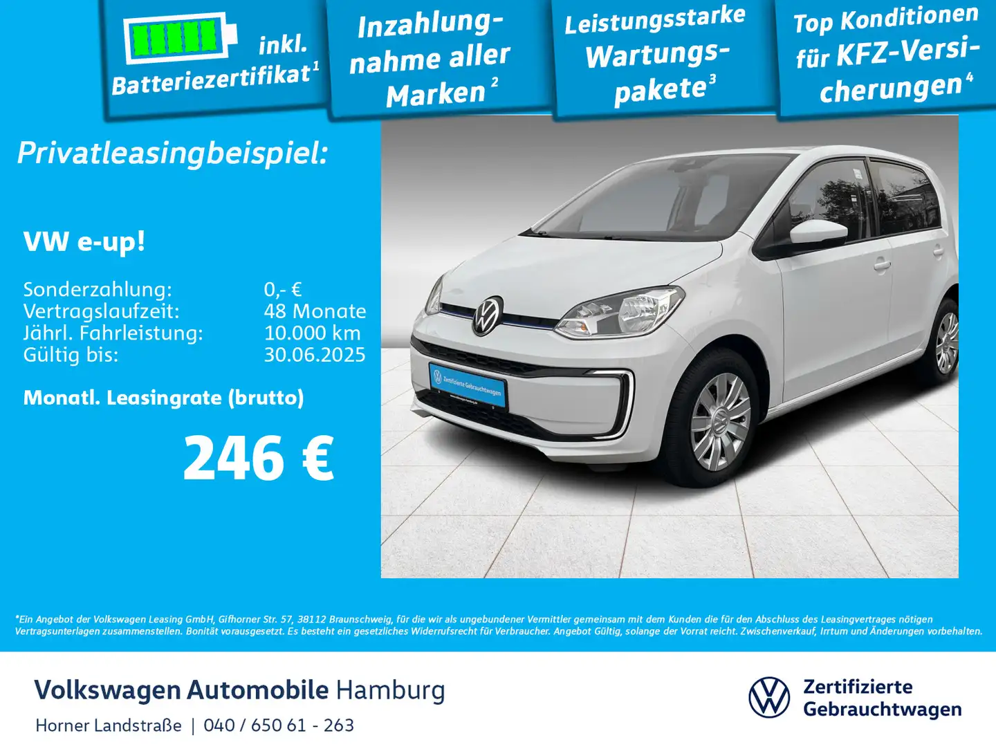 Volkswagen e-up! move Klima Sitzhzg Weiß - 1