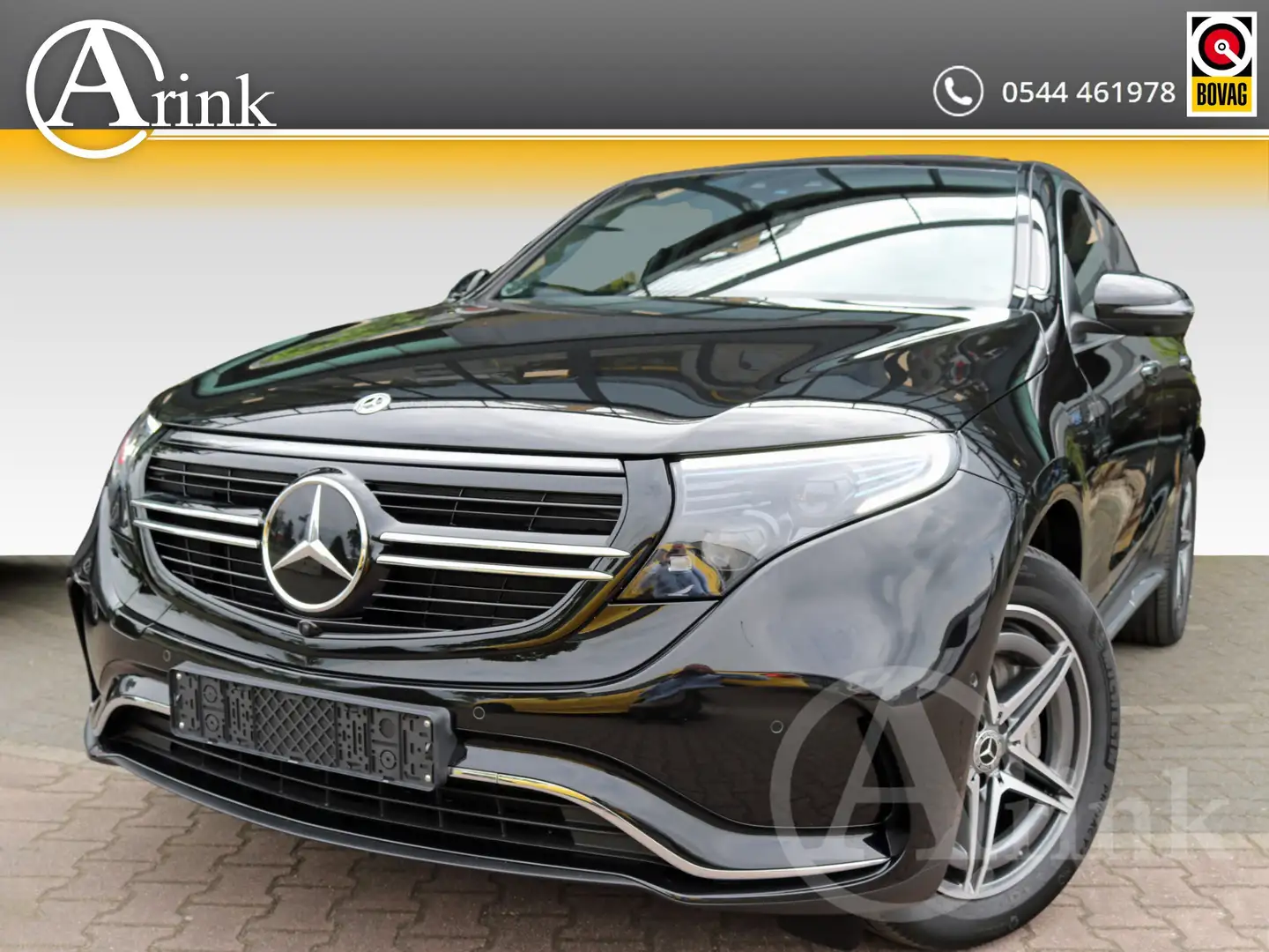 Mercedes-Benz EQC 400 4MATIC AMG Line Premium Plus 80 kWh Rijassistentie Noir - 1