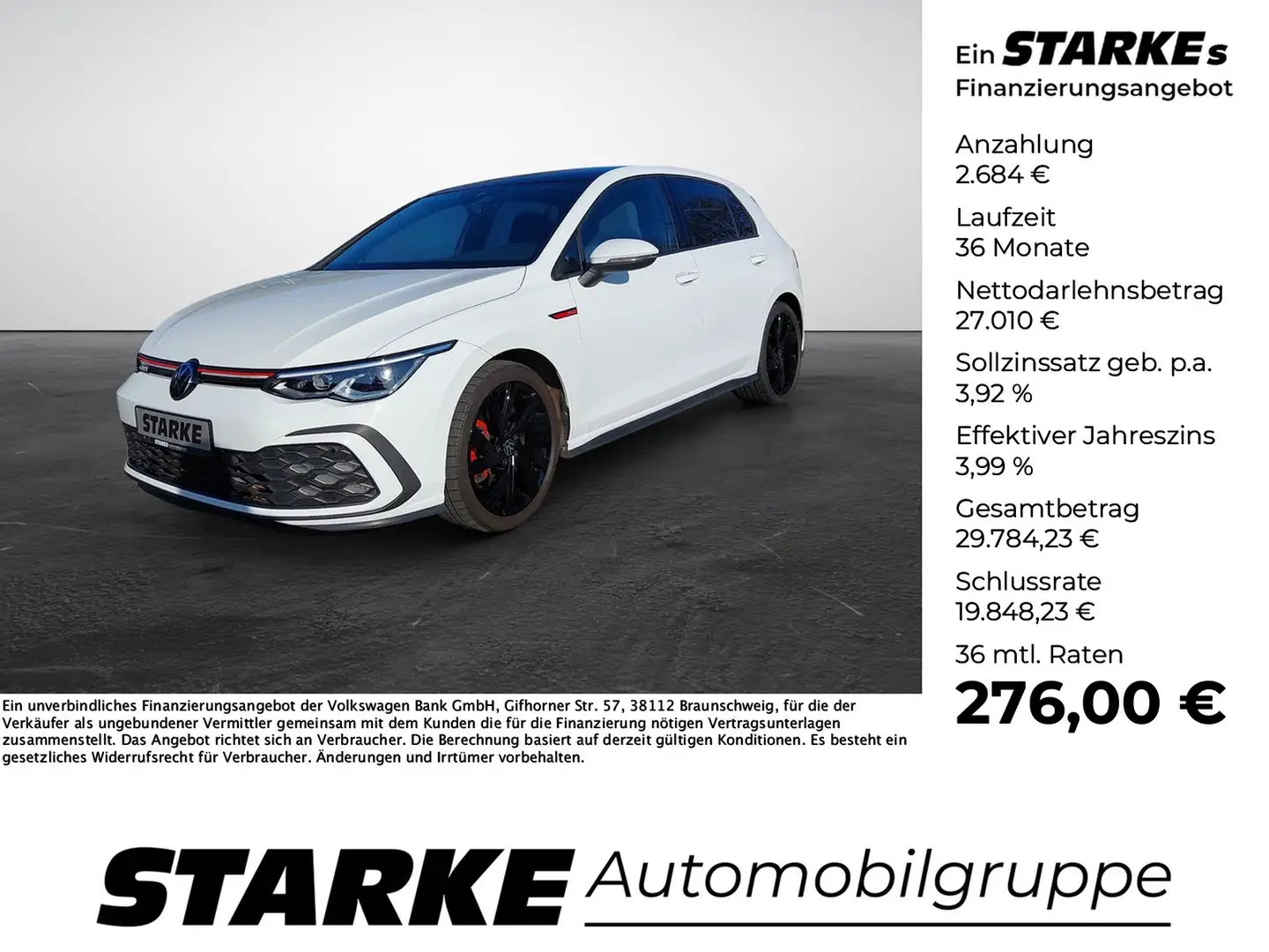 Volkswagen Golf GTI 2.0 TSI White - 1